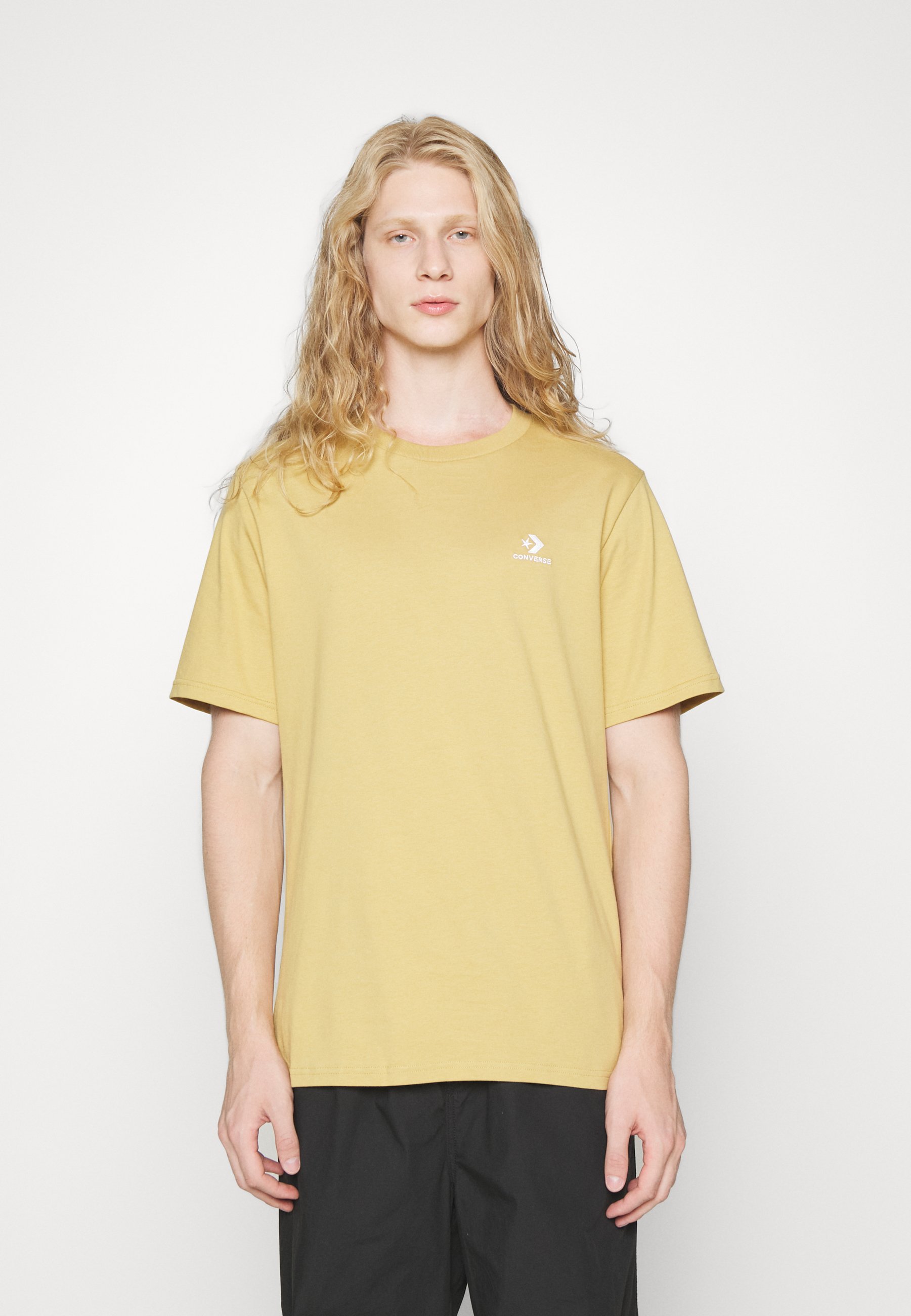 Converse GO TO EMBROIDERED STAR STANDARD FIT UNISEX - Basic T-shirt - dunescape/sand