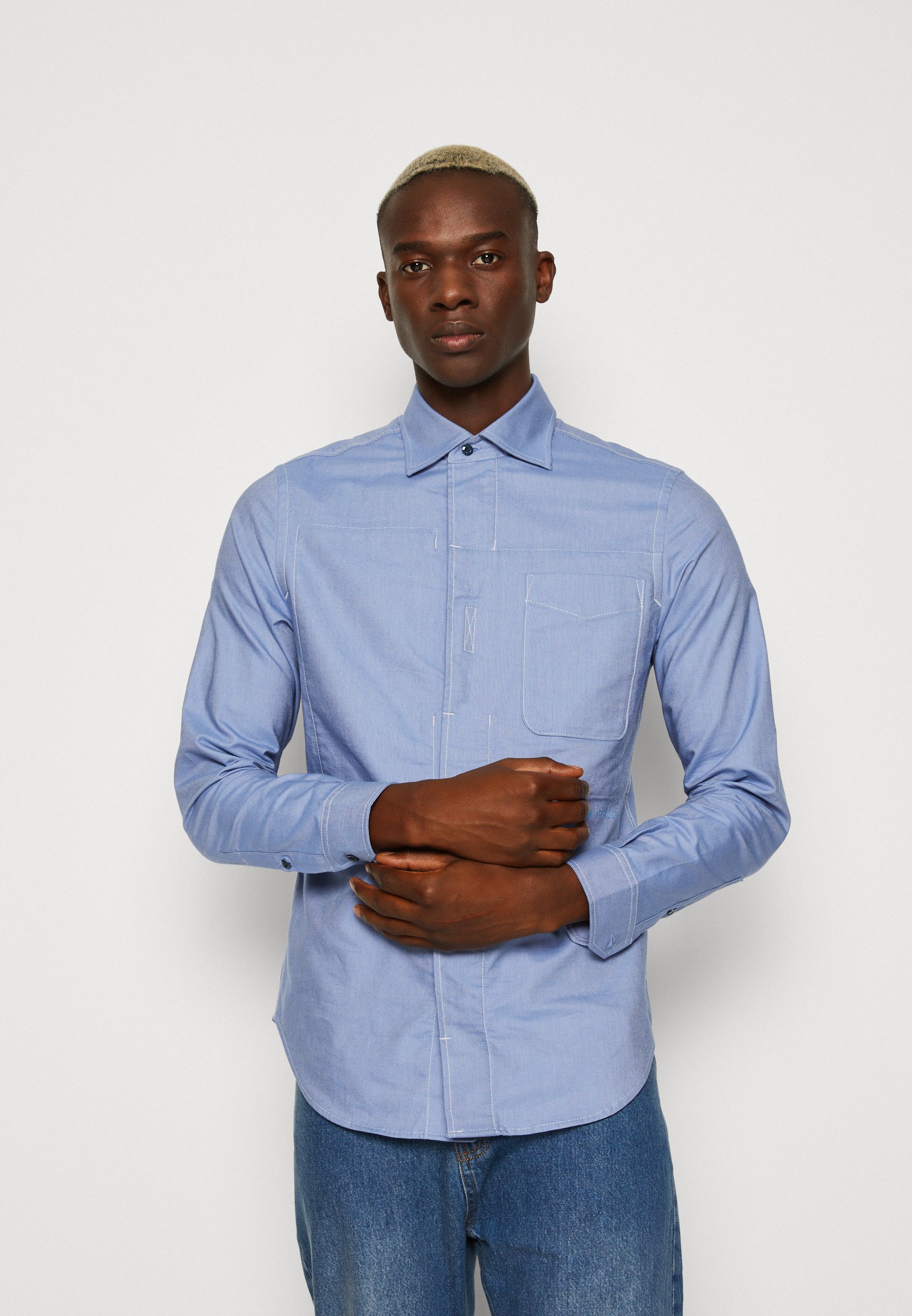 G-Star SECRET UTILITY SHIRT - Shirt - blue/magnesium/light blue
