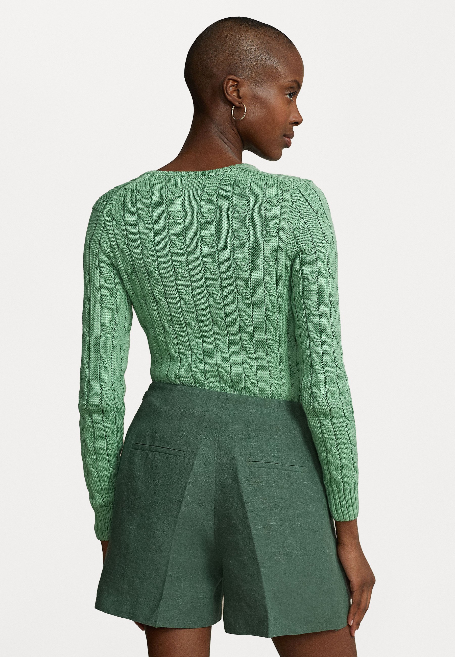 Polo Ralph Lauren KIMBERLY LONG SLEEVE - Jumper - outback green/green