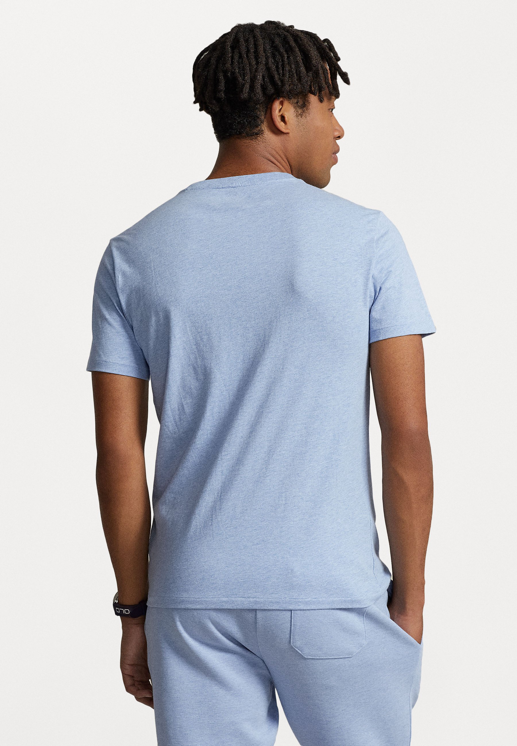 Polo Ralph Lauren SHORT SLEEVE - Basic T-shirt - jamaica heather/blue