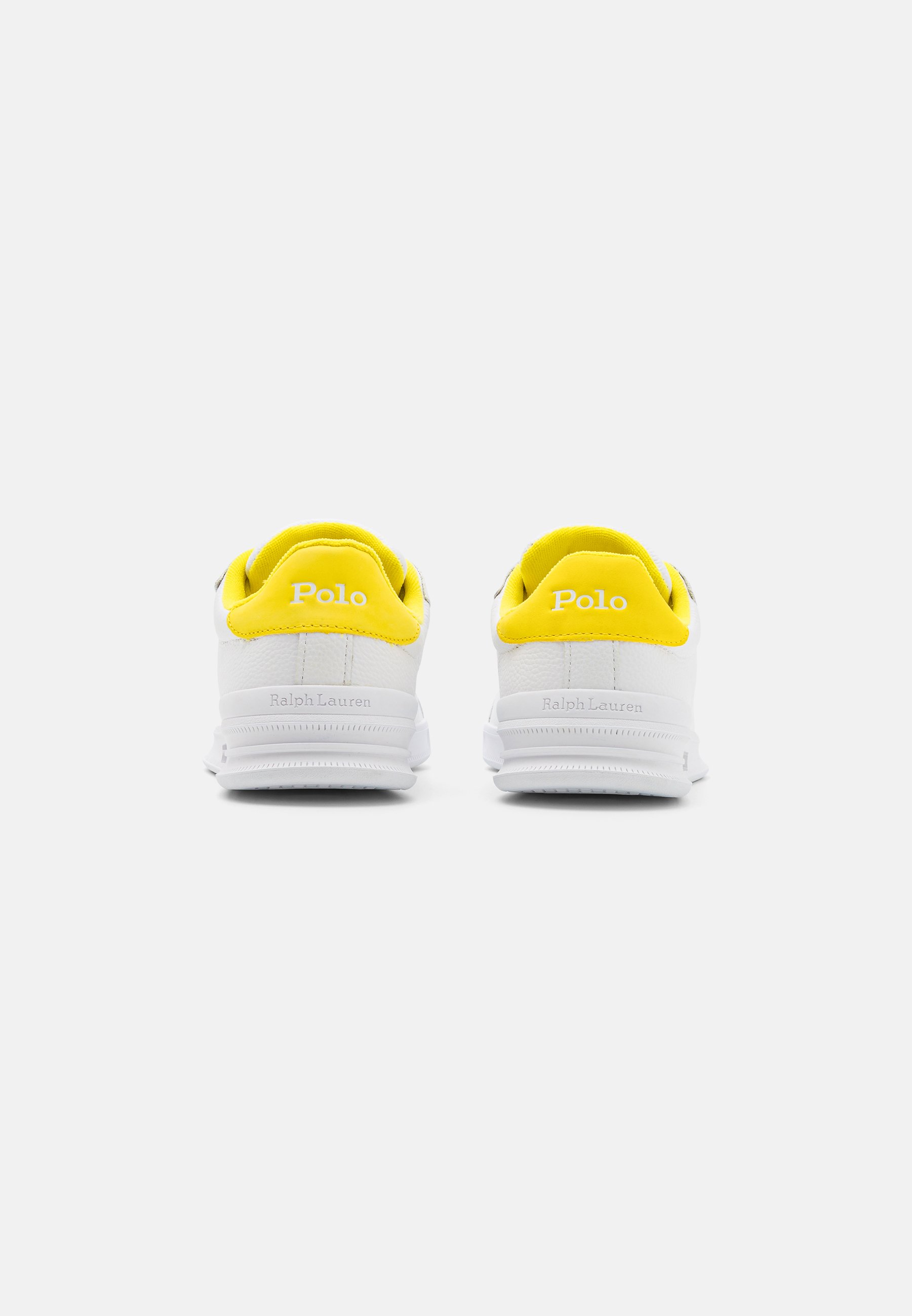 Polo Ralph Lauren LACE UNISEX - Trainers - white/yellow/multi-coloured/white