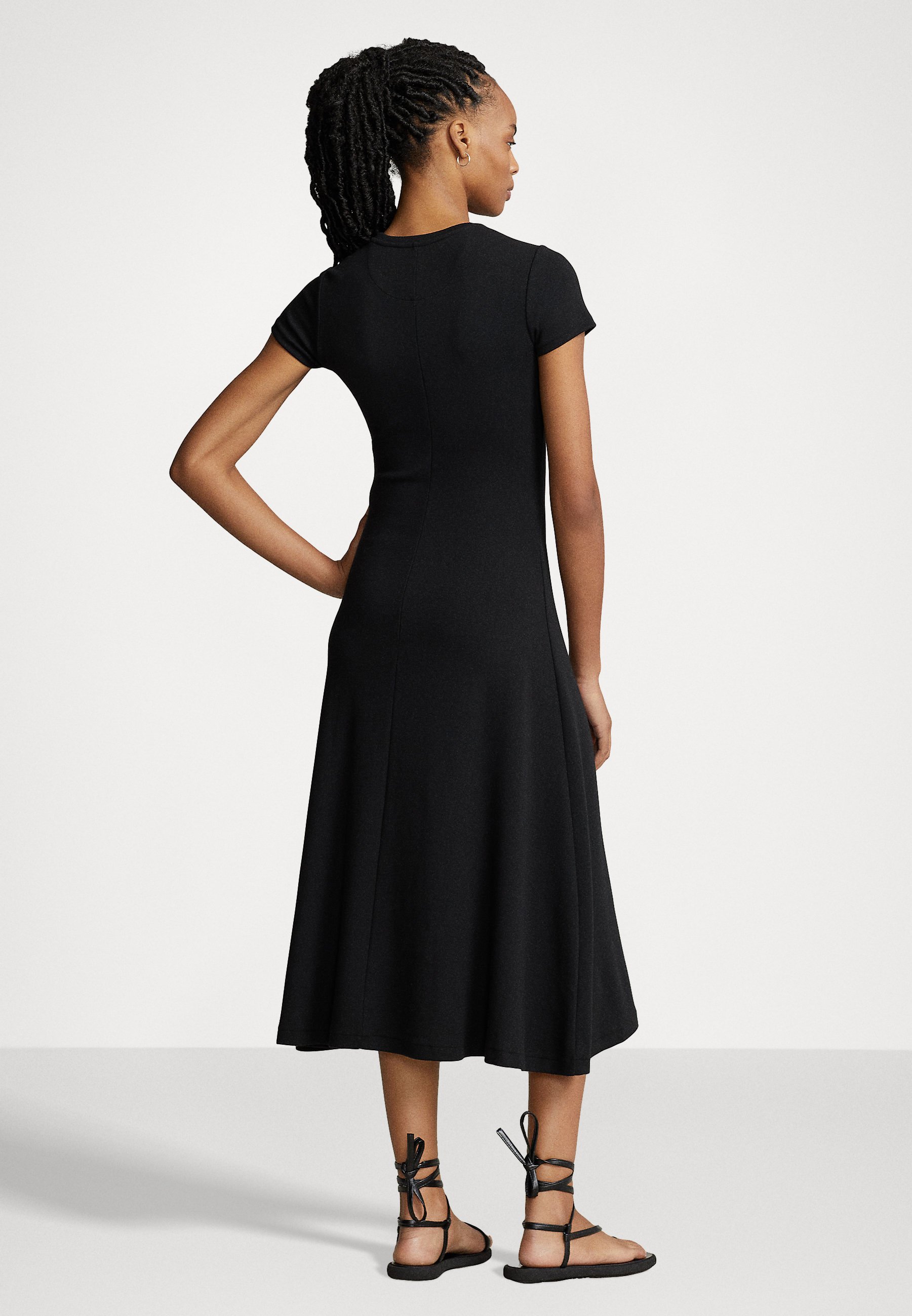 Polo Ralph Lauren SHORT SLEEVE DAY DRESS - Jersey dress - black