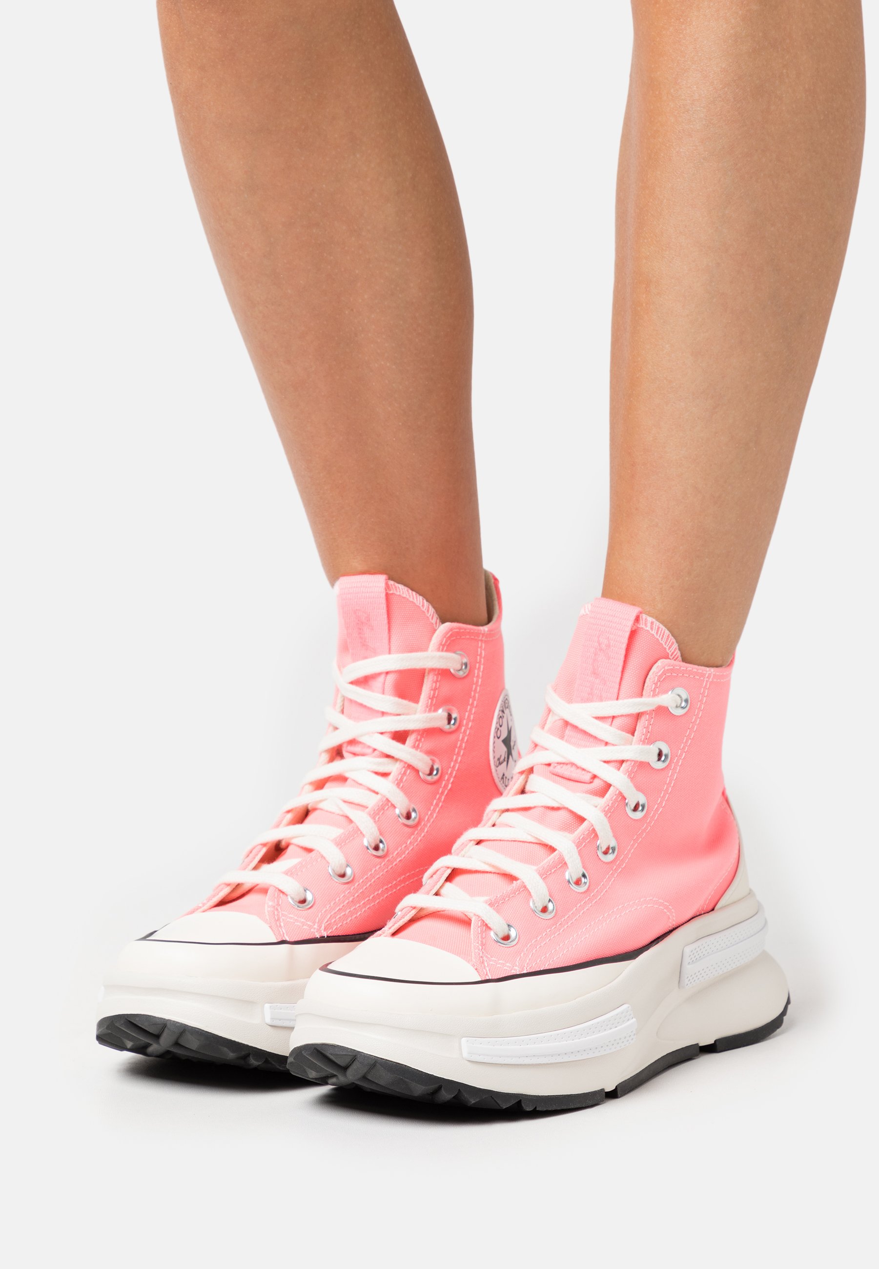 Converse RUN STAR LEGACY PLATFORM SEASONAL COLOR - High-top trainers - electric blush/egret/black/pink