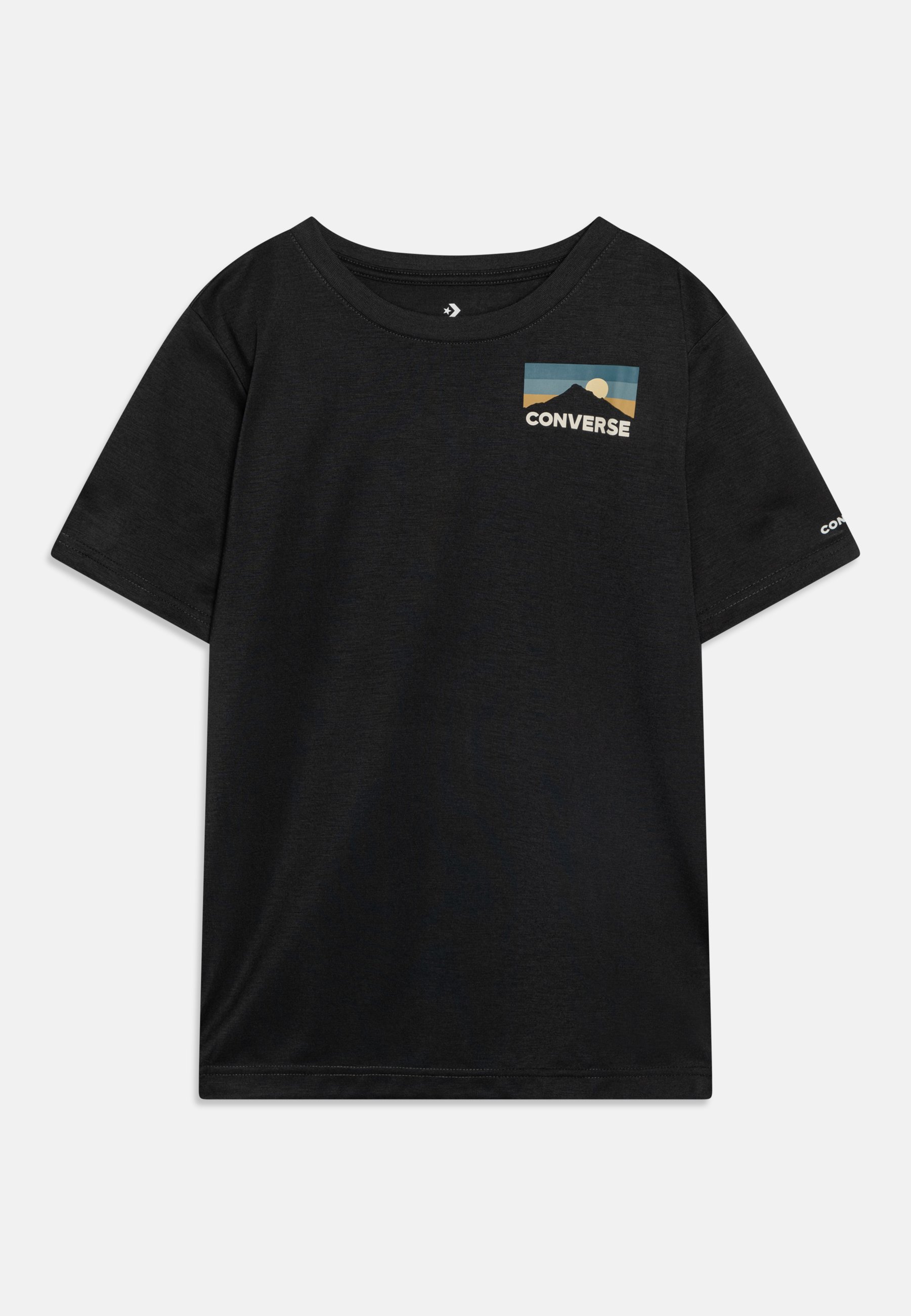 Converse CIRCLE MOUNTAIN LOCKUP UNISEX - Print T-shirt - secret pines/dark green