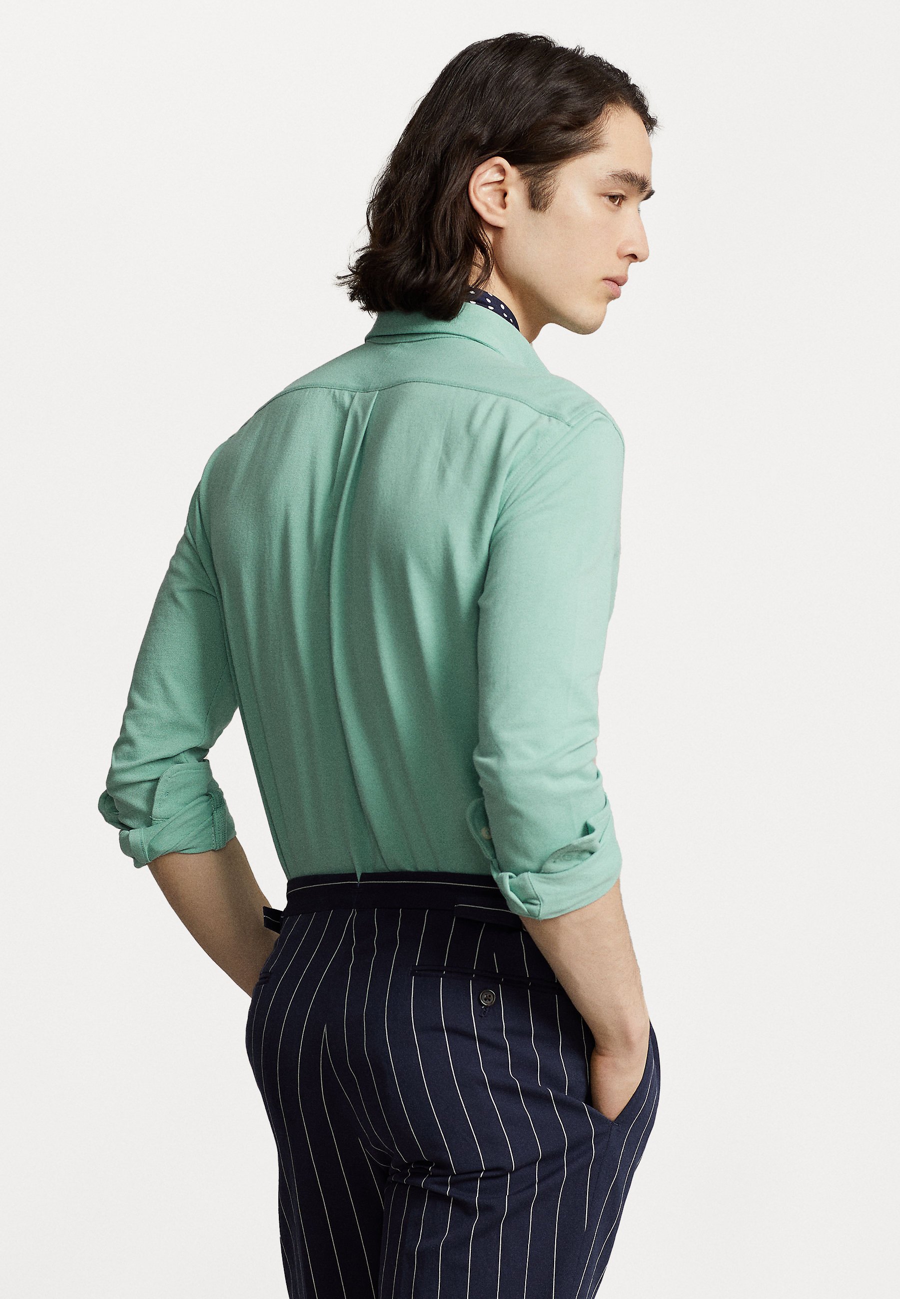 Polo Ralph Lauren LONG SLEEVE - Shirt - essex green/green