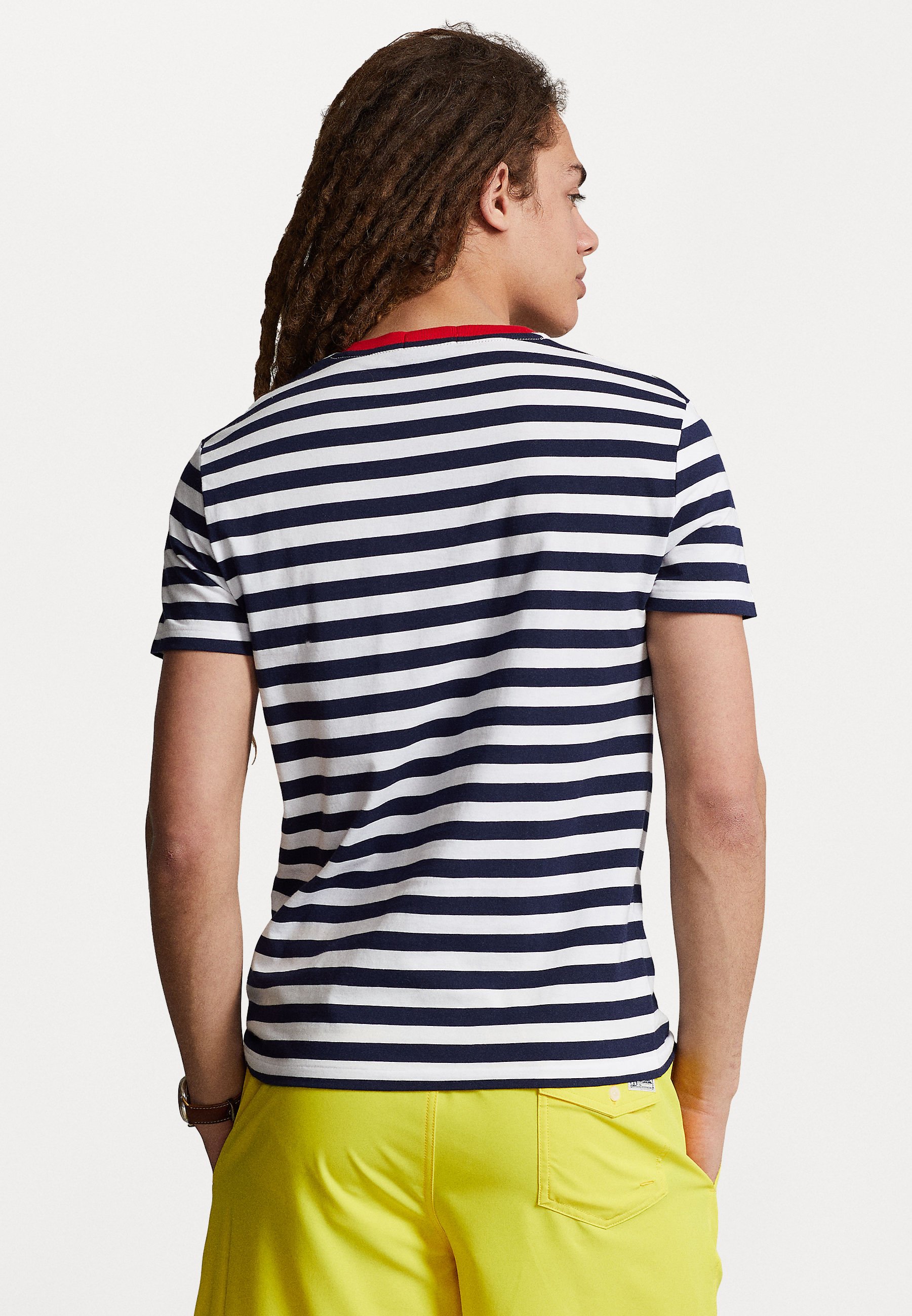 Polo Ralph Lauren SHORT SLEEVE - Print T-shirt - cruise navy/white/dark blue