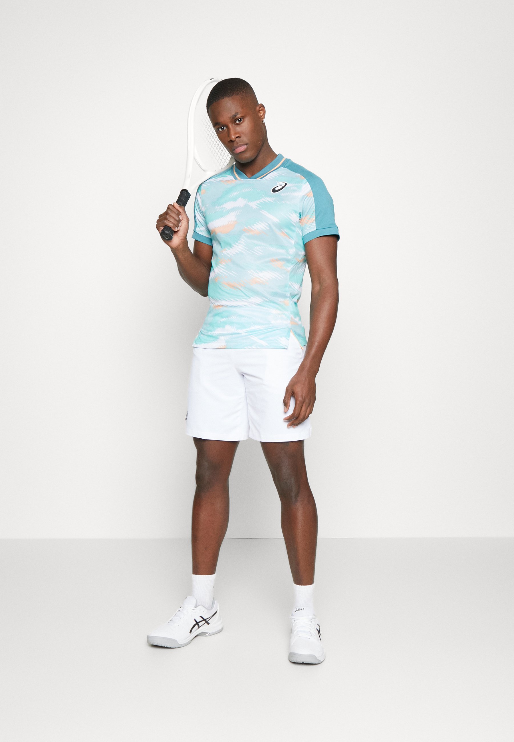 ASICS MEN COURT SHORT - Sports shorts - brilliant white/white