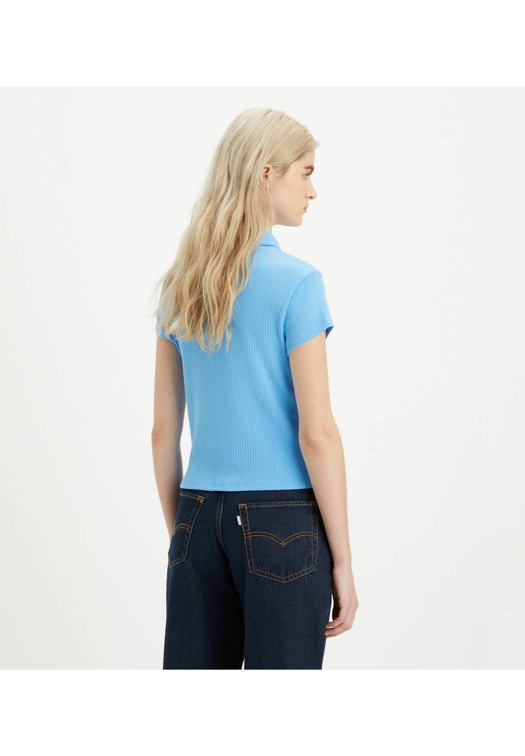 Levi's® RIGHT ON TEE - Polo shirt - azure blue/blue