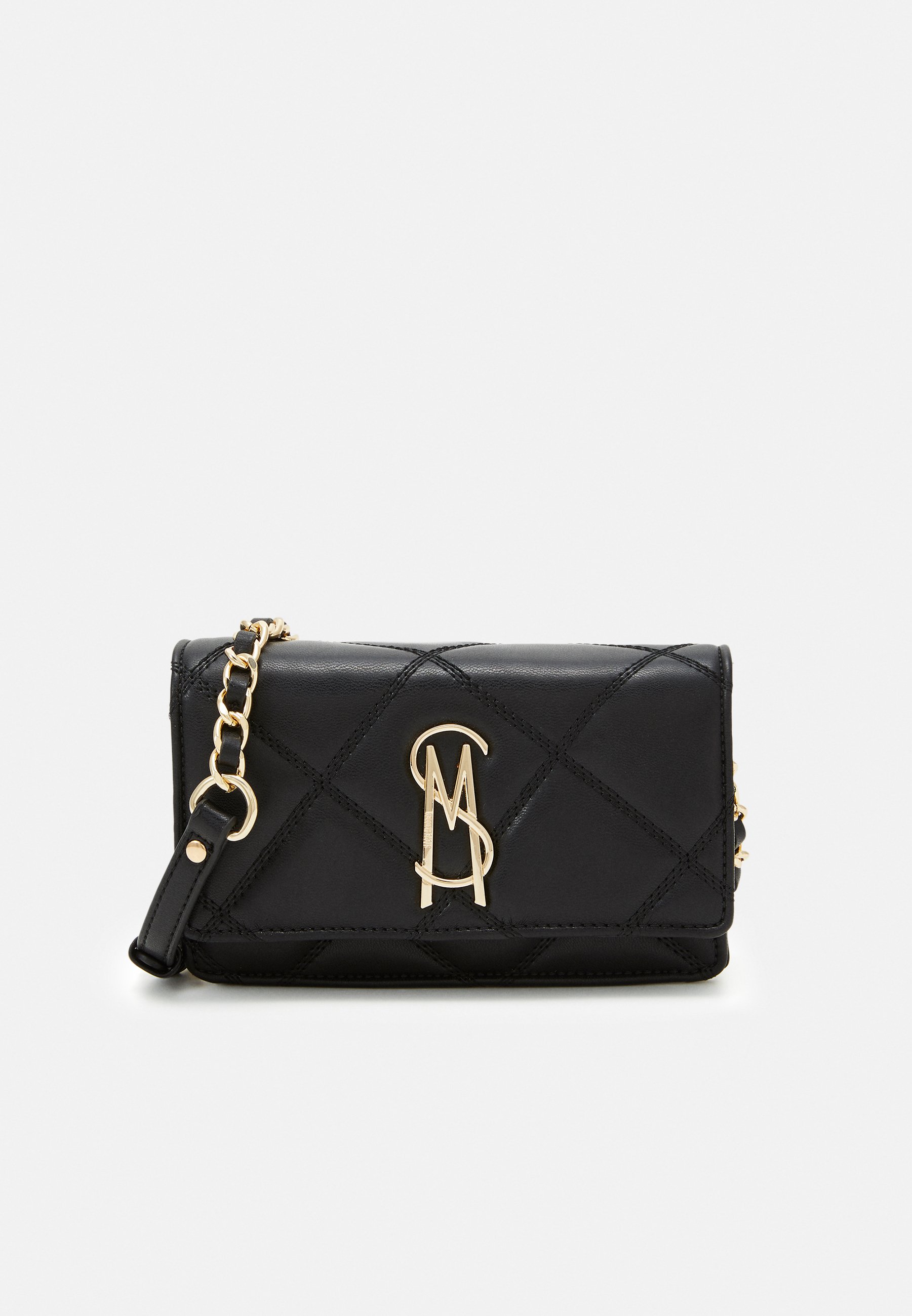Steve Madden BENDUE - Across body bag - black/gold/black