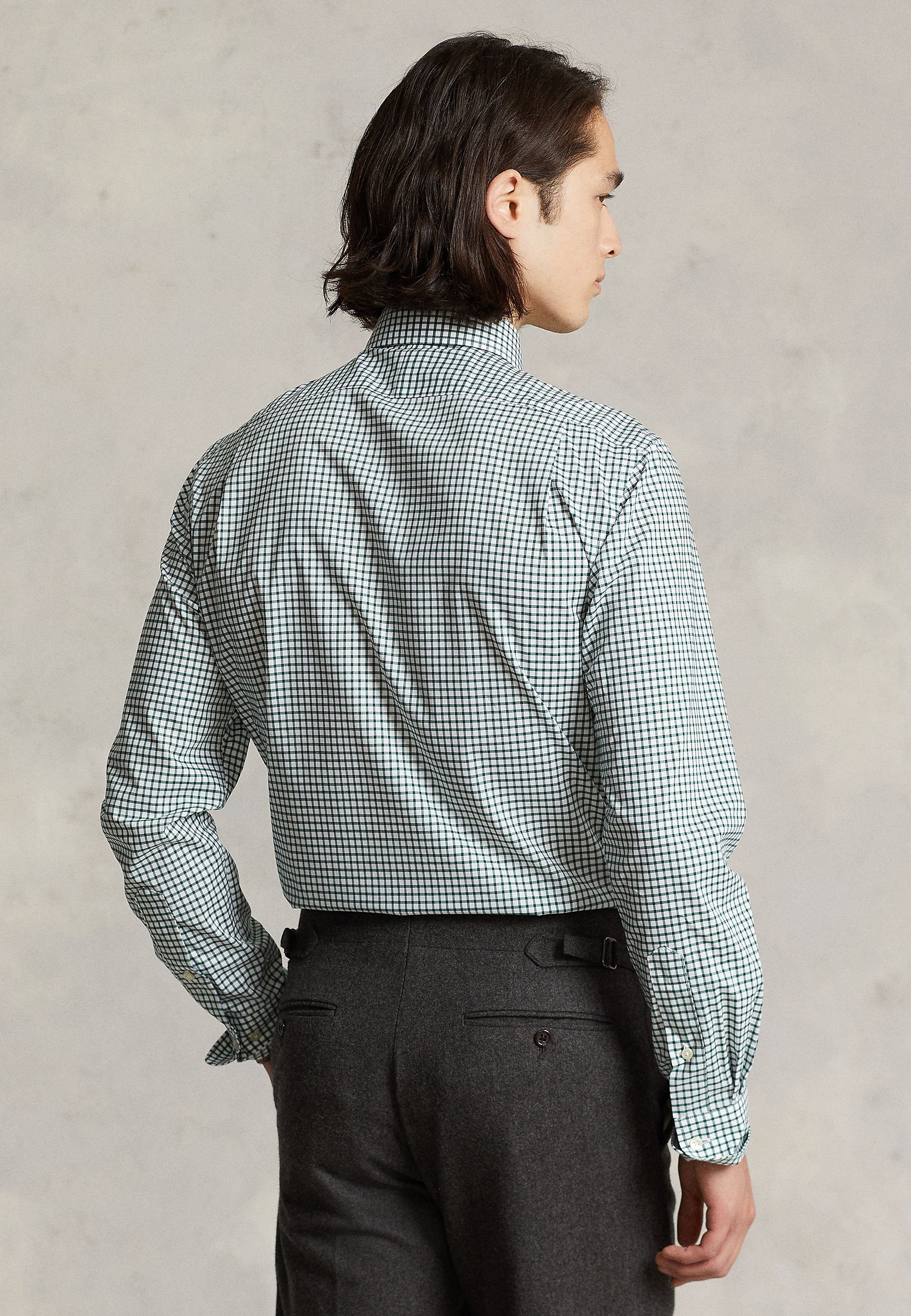 Polo Ralph Lauren SLIM FIT CHECKED SHIRT - Formal shirt - pine/white/white