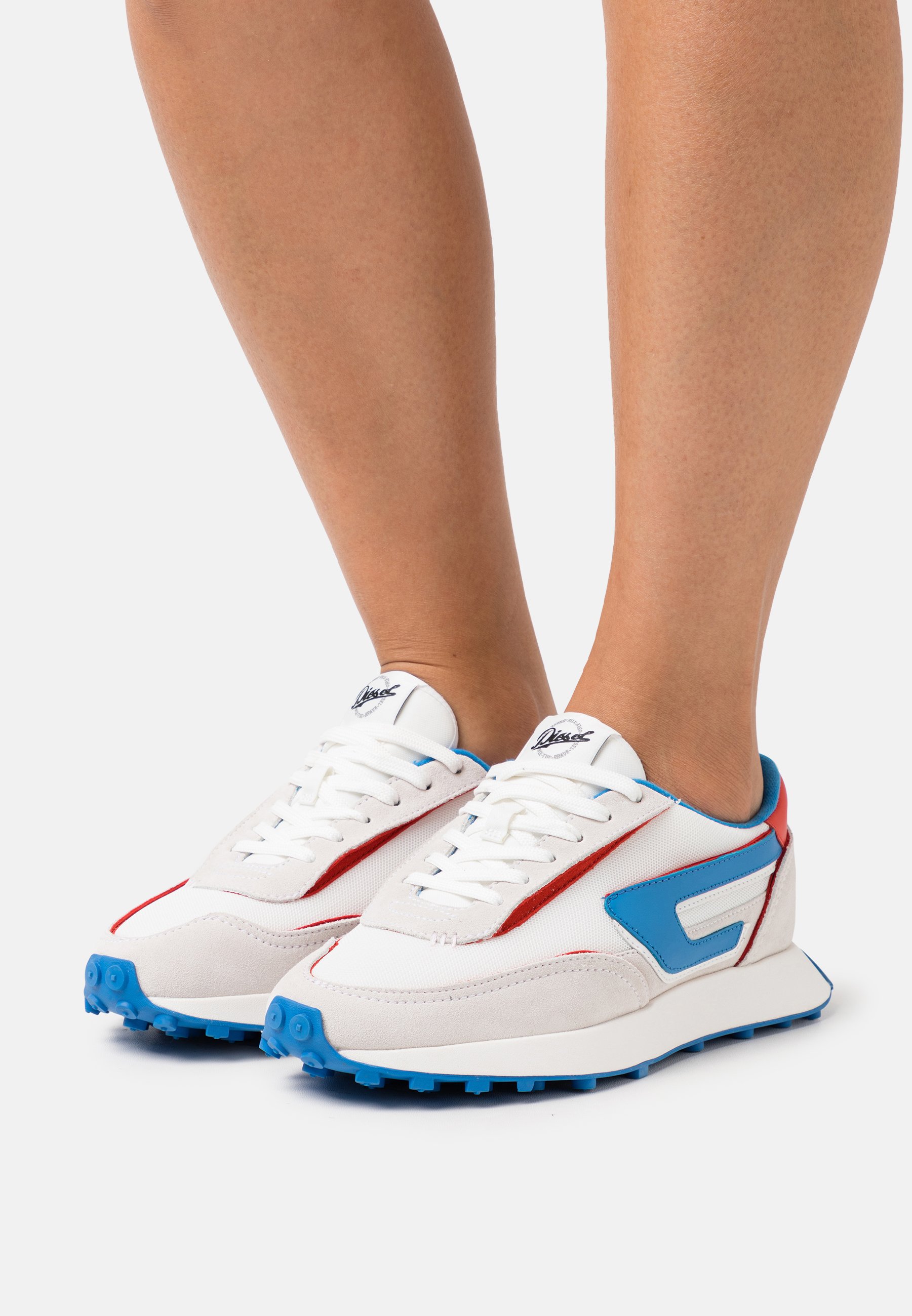 Diesel RACER - Trainers - multi-coloroured/white