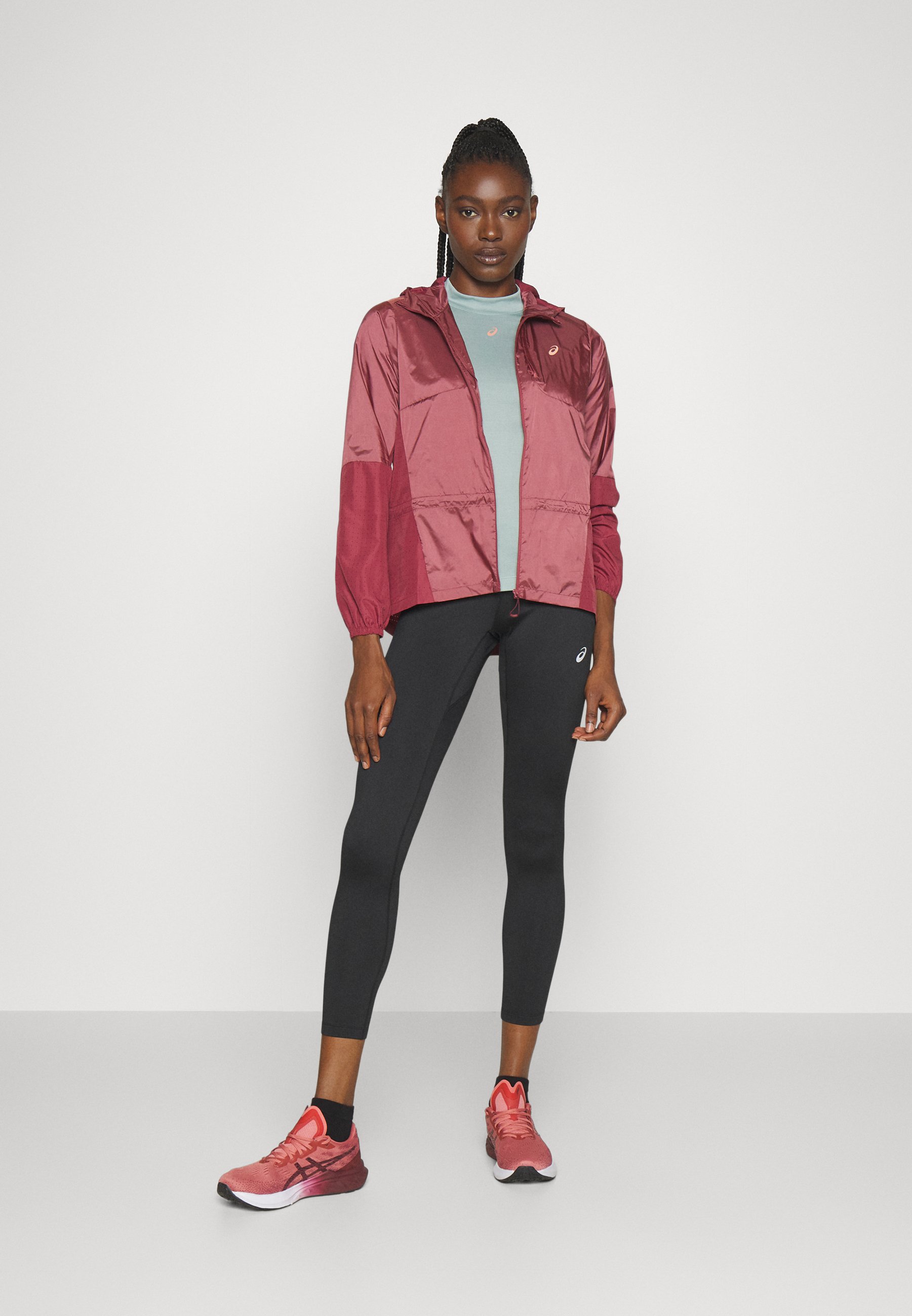 ASICS NAGINO RUN JACKET - Running jacket - brisket red/dark red