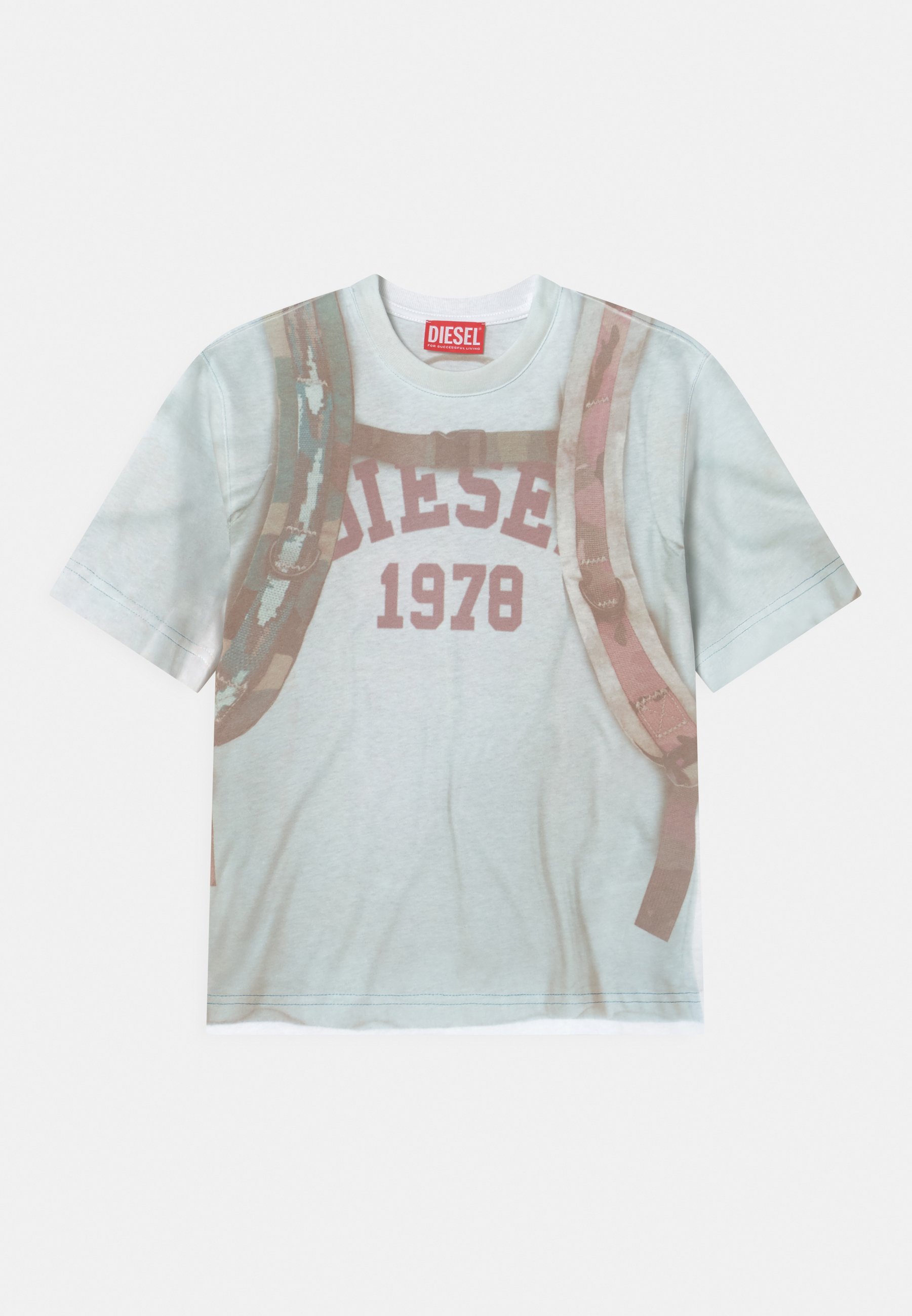 Diesel OVER - Print T-shirt - bianco/white