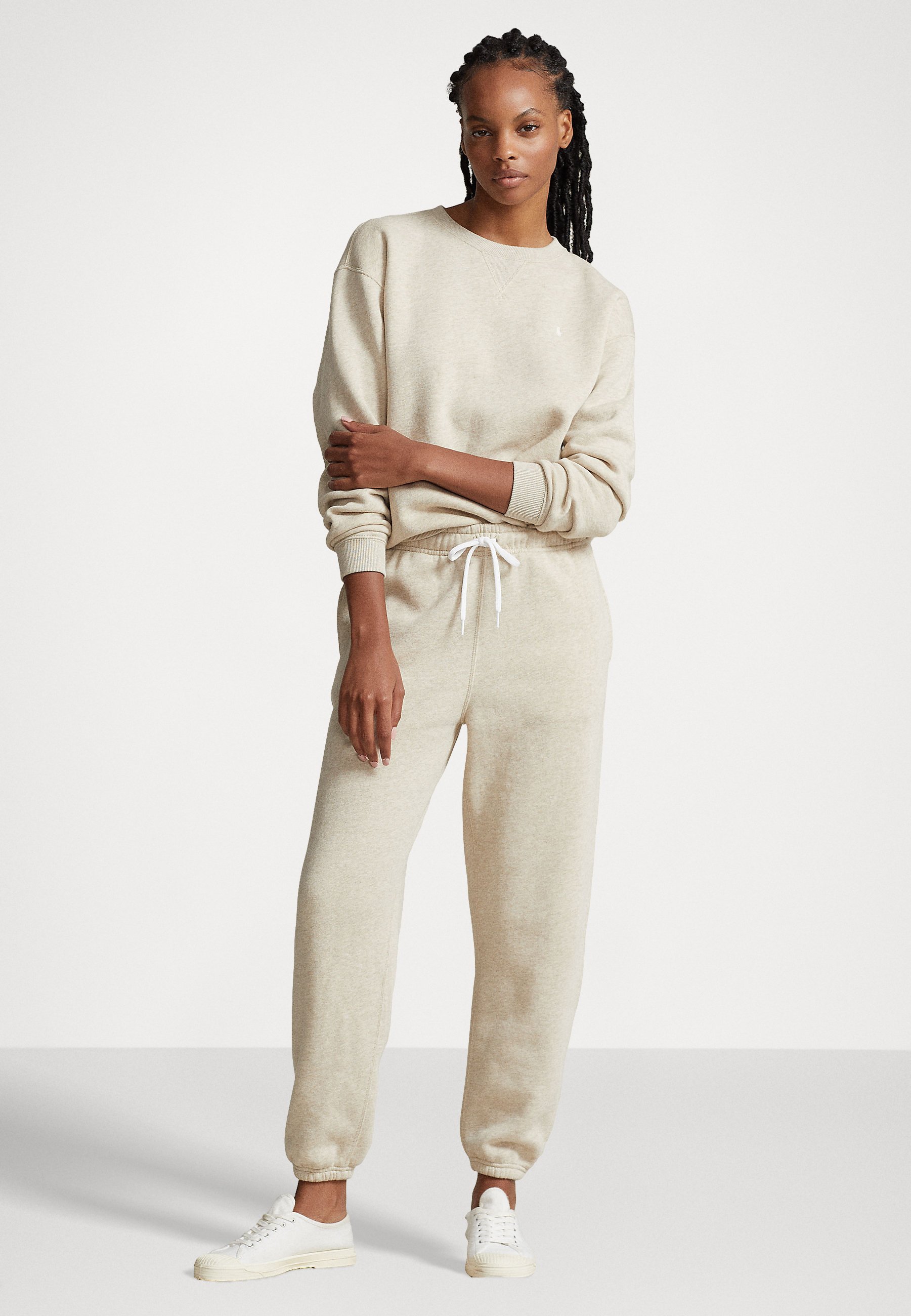 Polo Ralph Lauren ANKLE ATHLETIC - Tracksuit bottoms - expedition dune heather/taupe