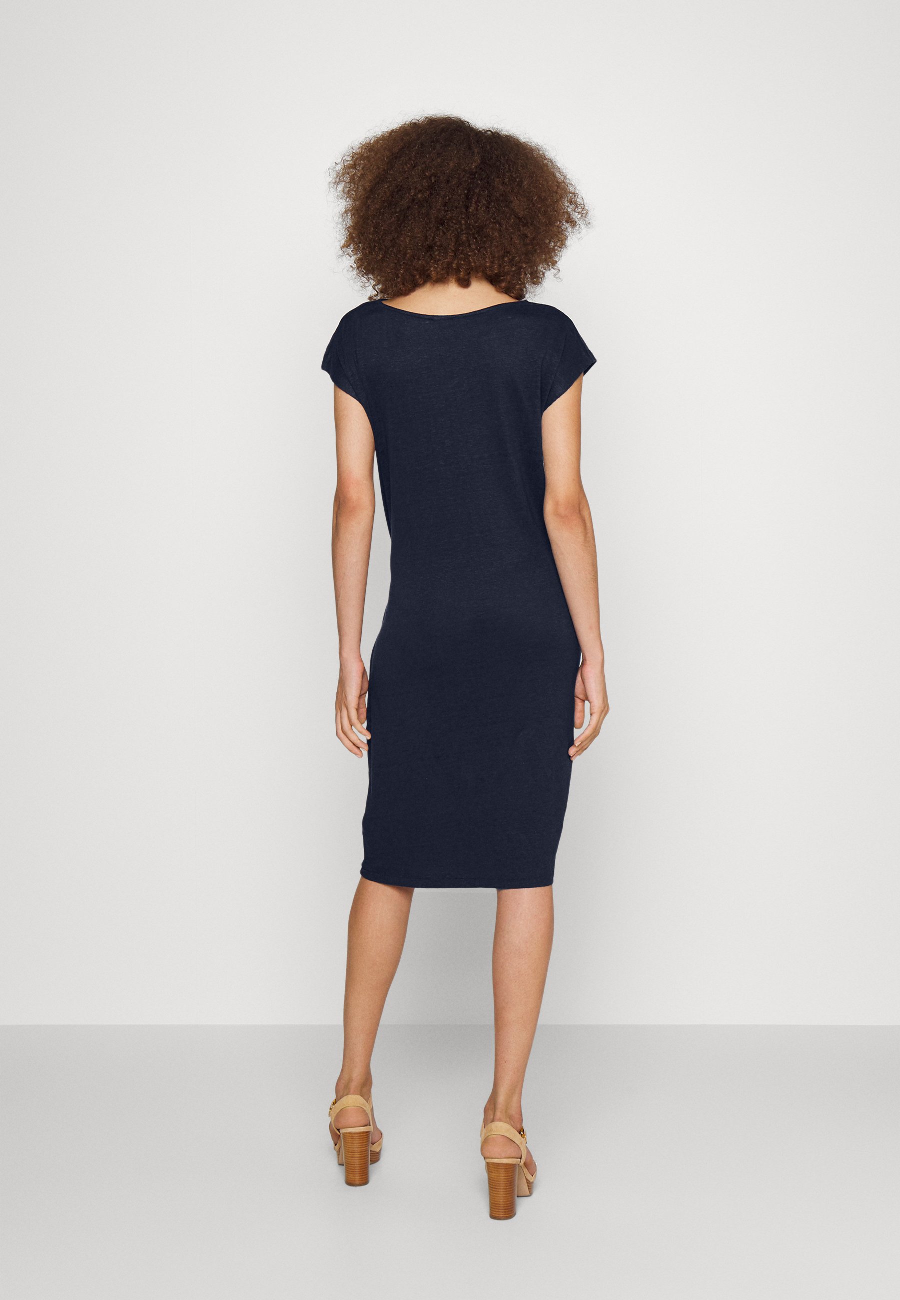 Polo Ralph Lauren SHORT SLEEVE DAY DRESS - Jersey dress - newport navy/dark blue