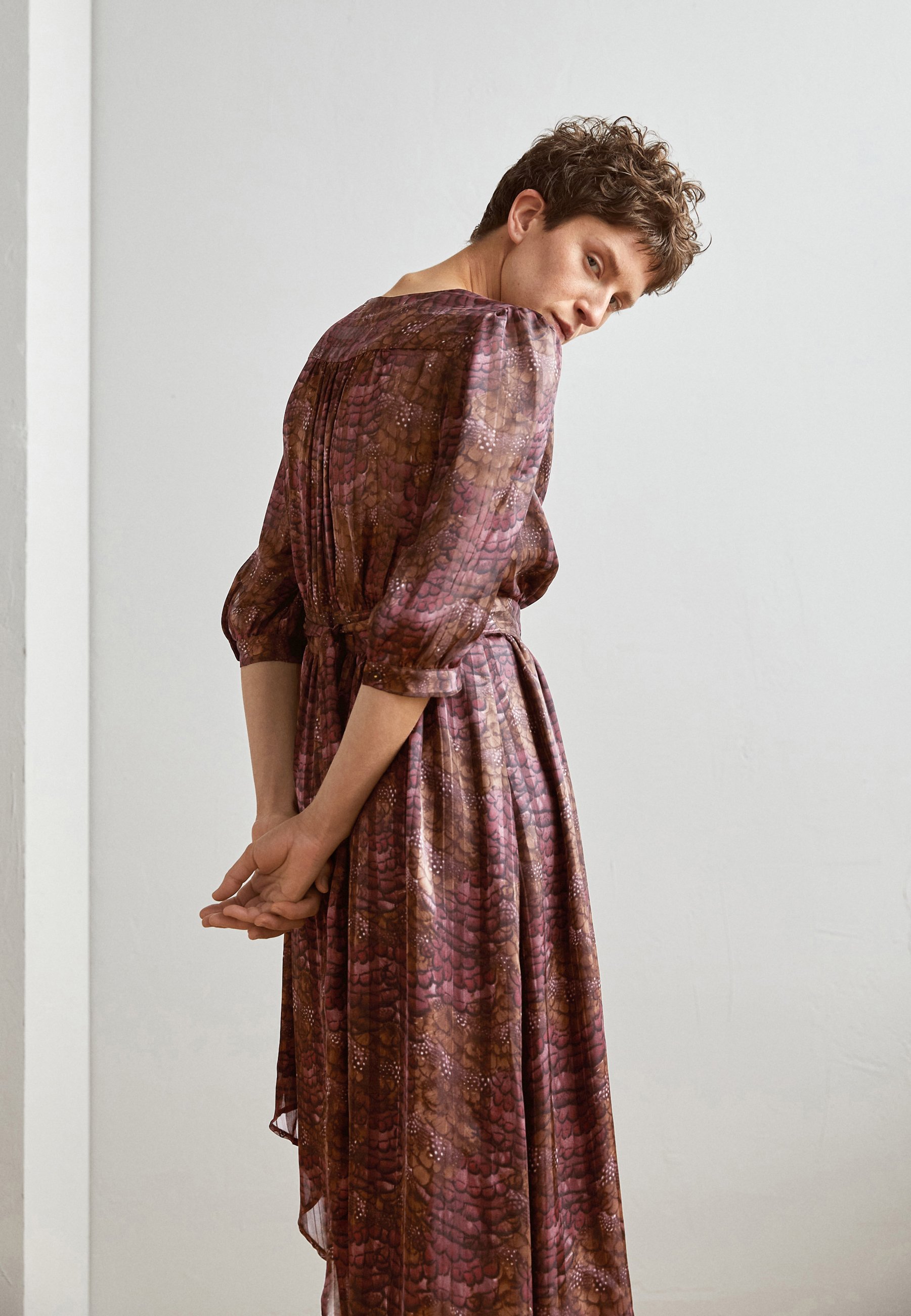 Scotch & Soda ASYMMETRIC WRAP DRESS - Cocktail dress / Party dress - bordeaux