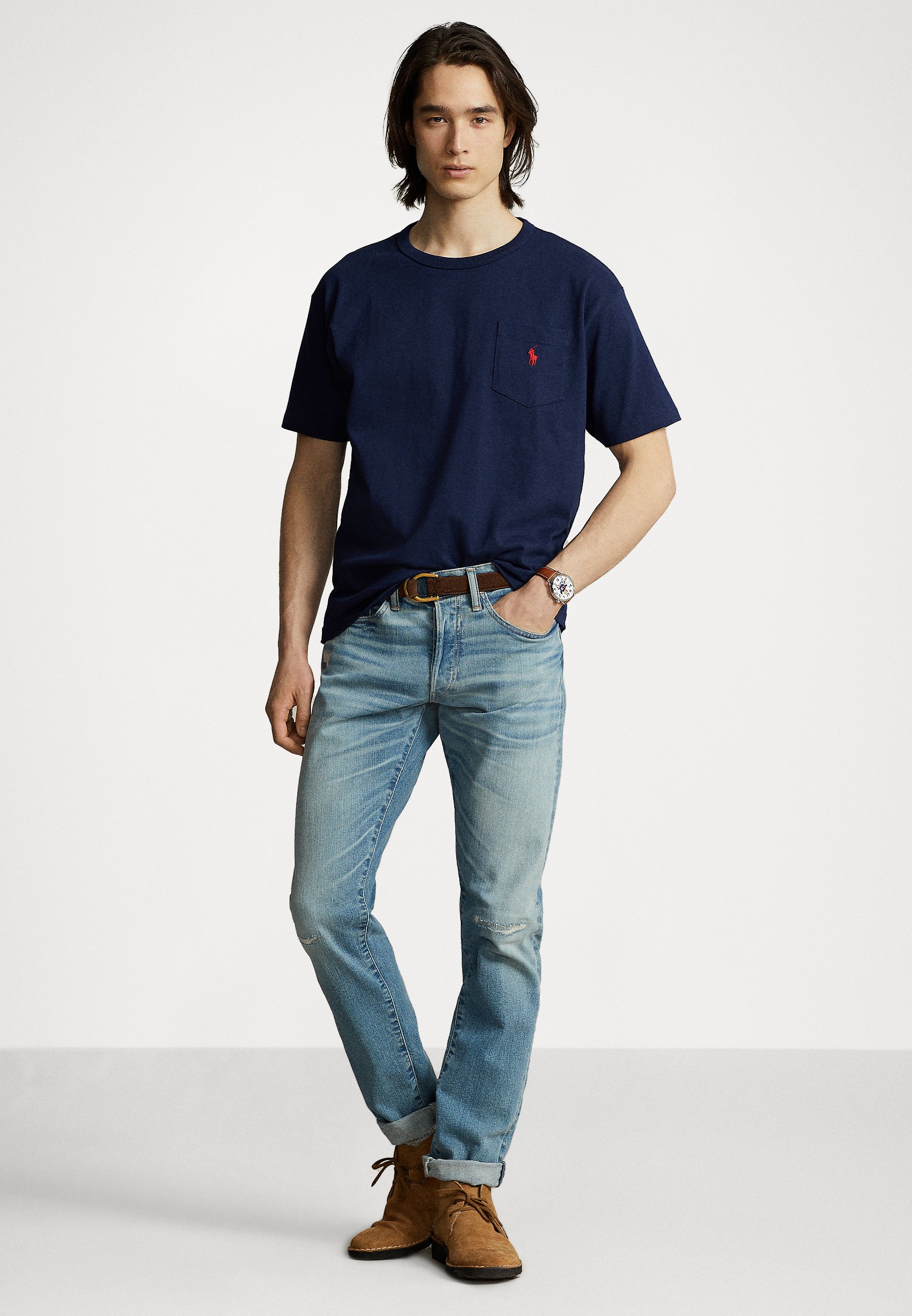Polo Ralph Lauren SHORT SLEEVE - Basic T-shirt - newport navy/dark blue