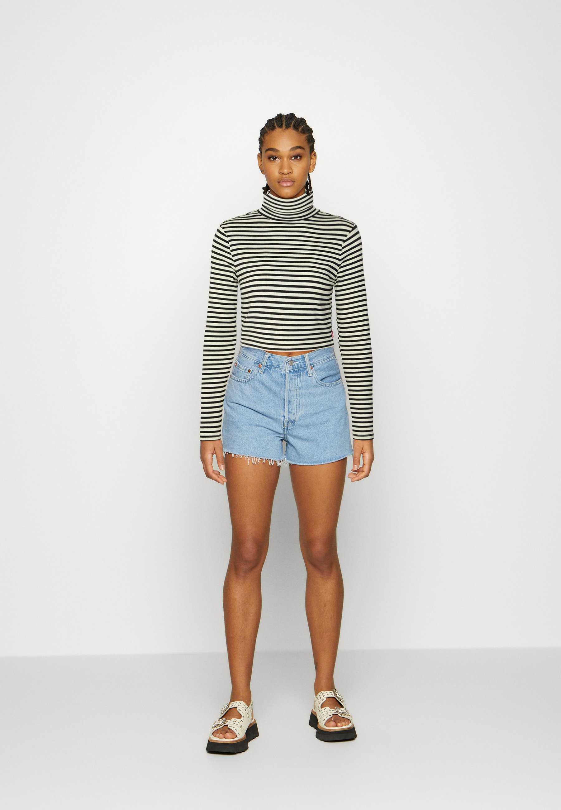 Levi's® ORIEL TURTLENECK - Long sleeved top - dill/caviar/black
