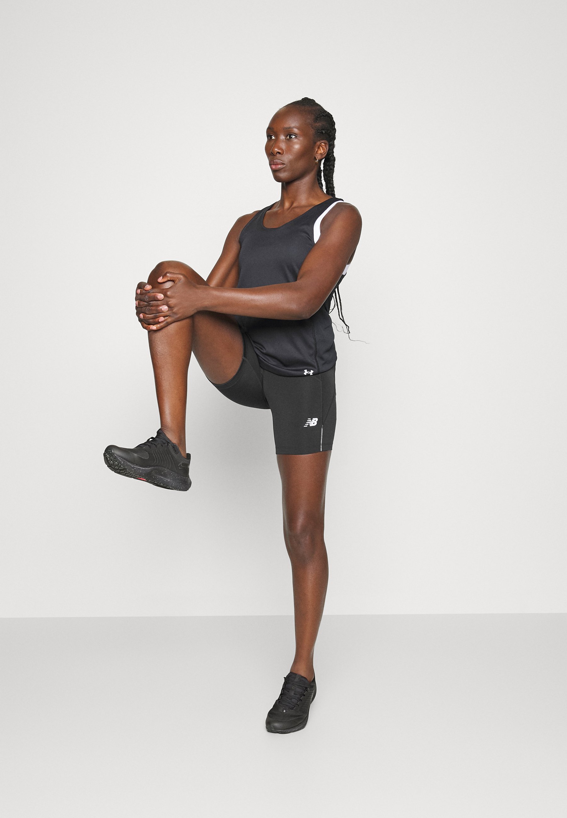 NB IMPACT RUN FITTED SHORT - Leggings - black