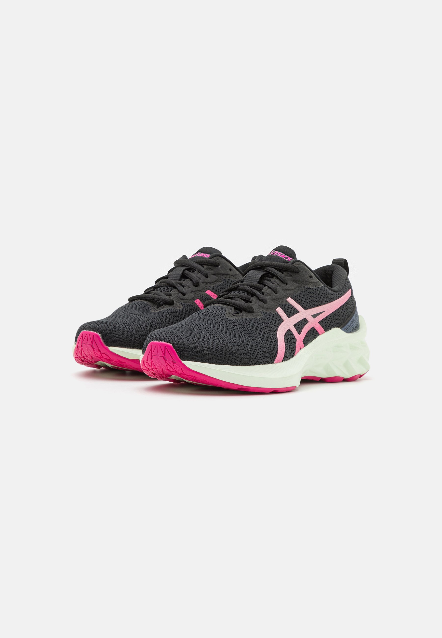 ASICS NOVABLAST 2 UNISEX - Competition running shoes - black/fruit punch/black