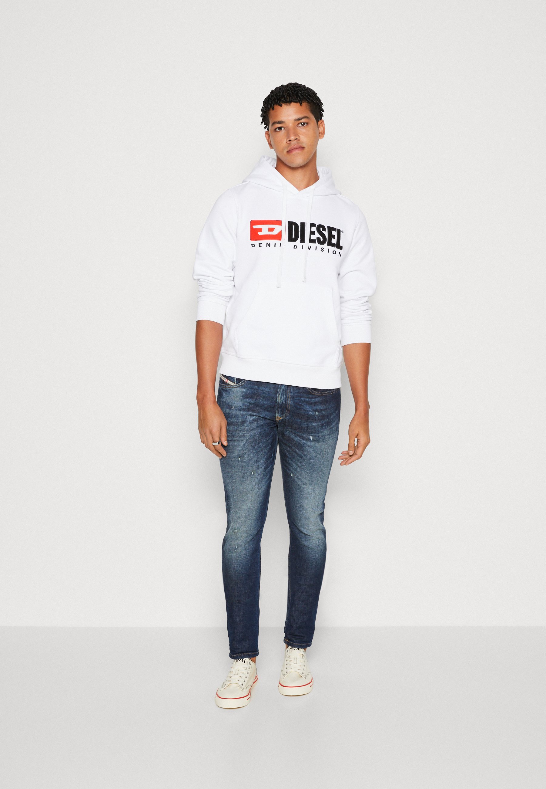 Diesel S GINN DIV - Hoodie - bright white/white