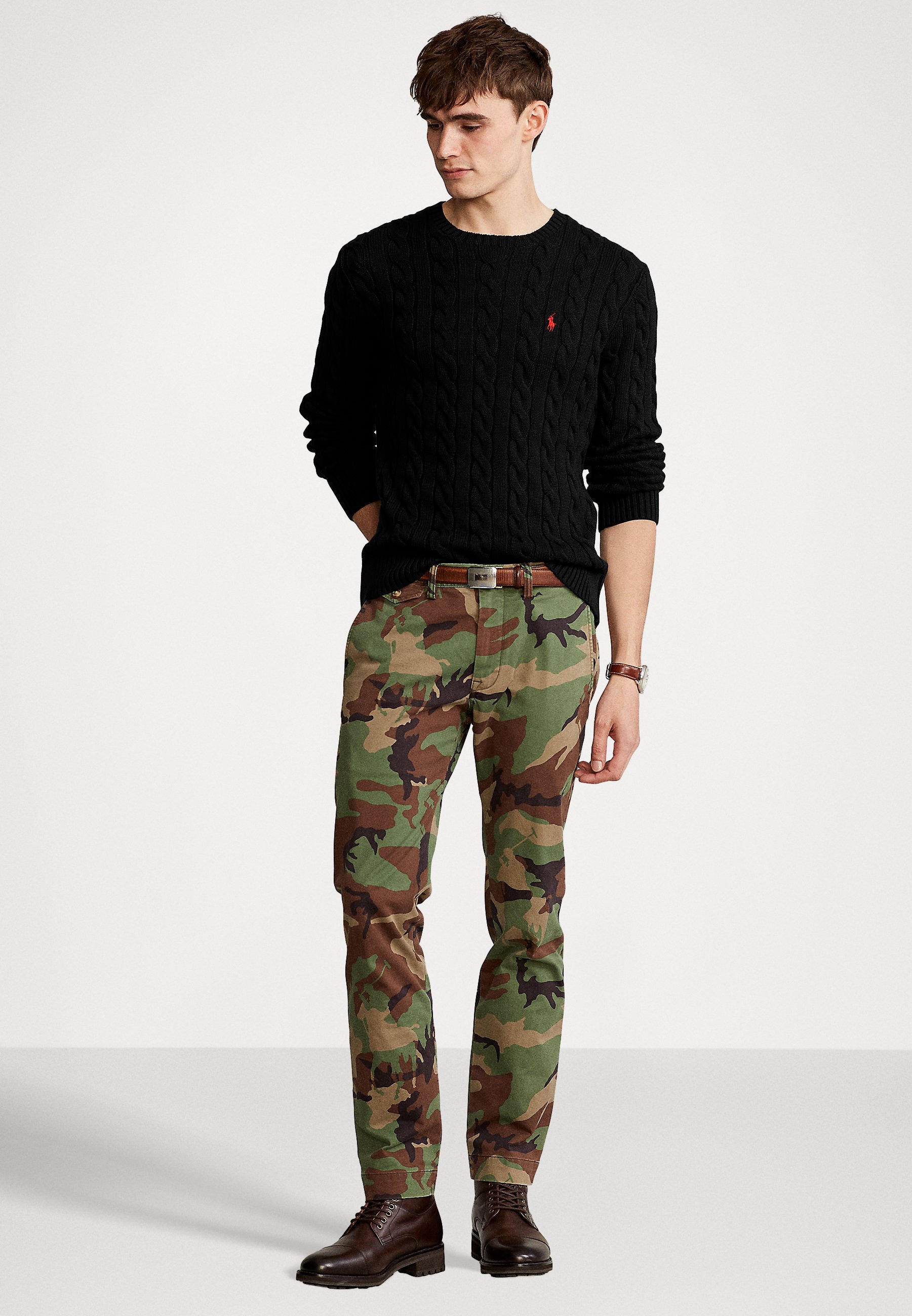 Polo Ralph Lauren DRIVER LONG SLEEVE - Jumper - black