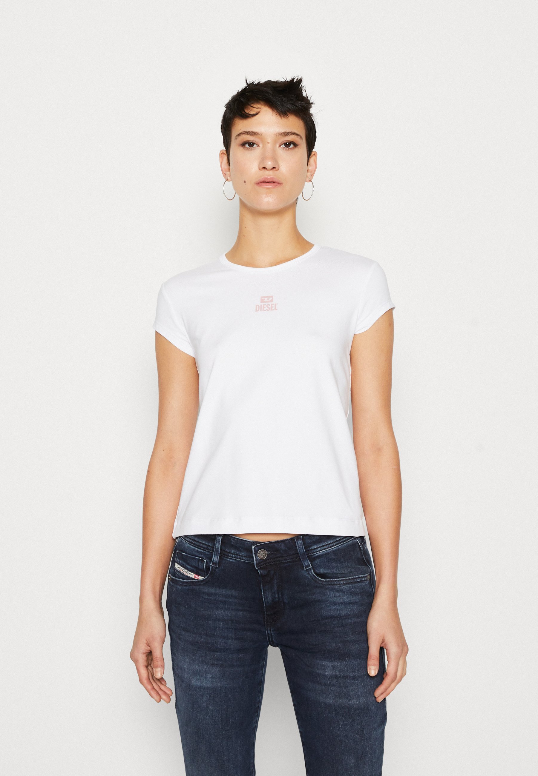 Diesel T-ANGIE - Basic T-shirt - white