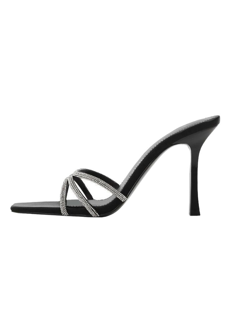Mango FLAMY-A - Heeled mules - zwart/black