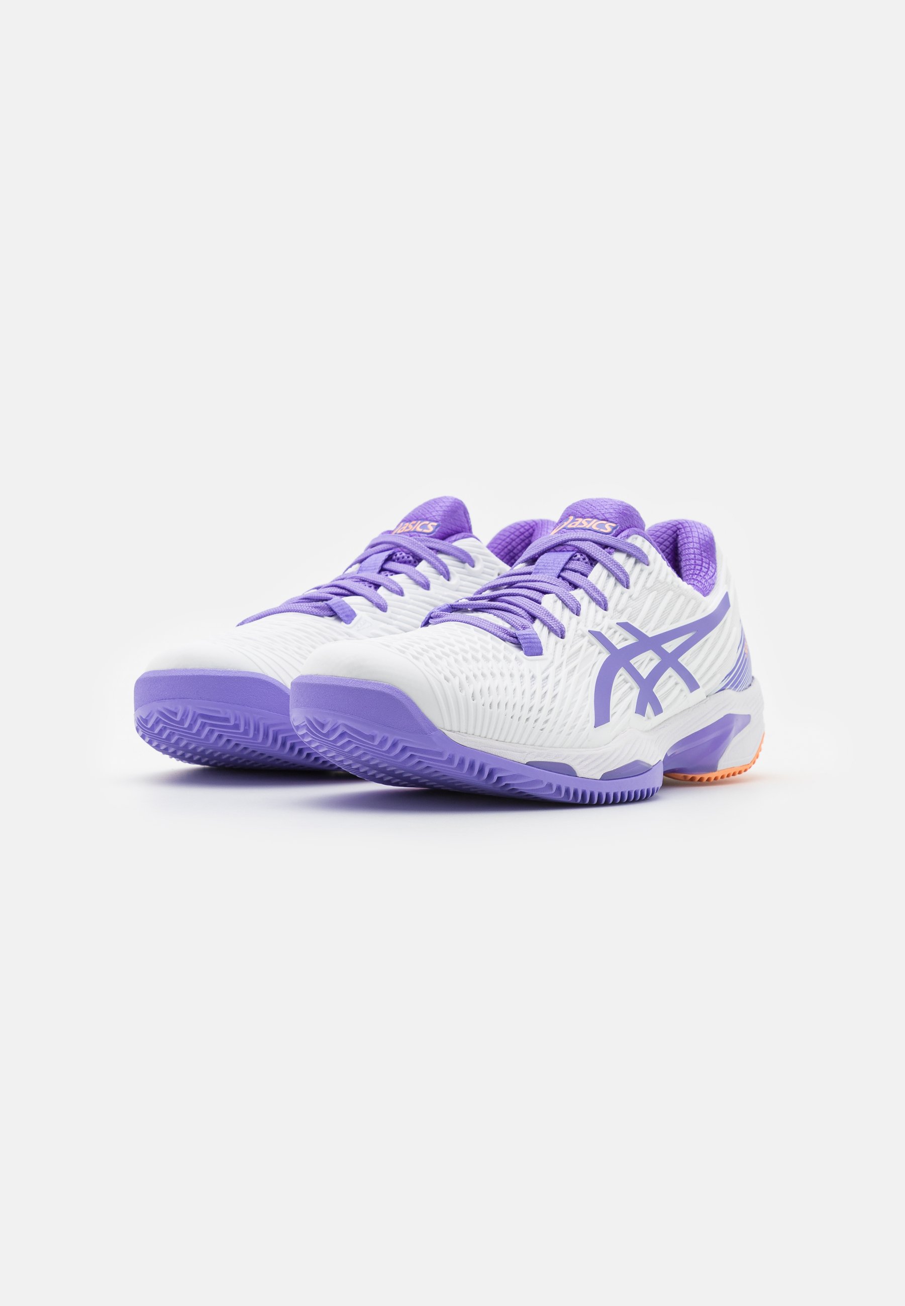 ASICS SOLUTION SPEED CLAY - Clay court tennis shoes - white/amethyst/white
