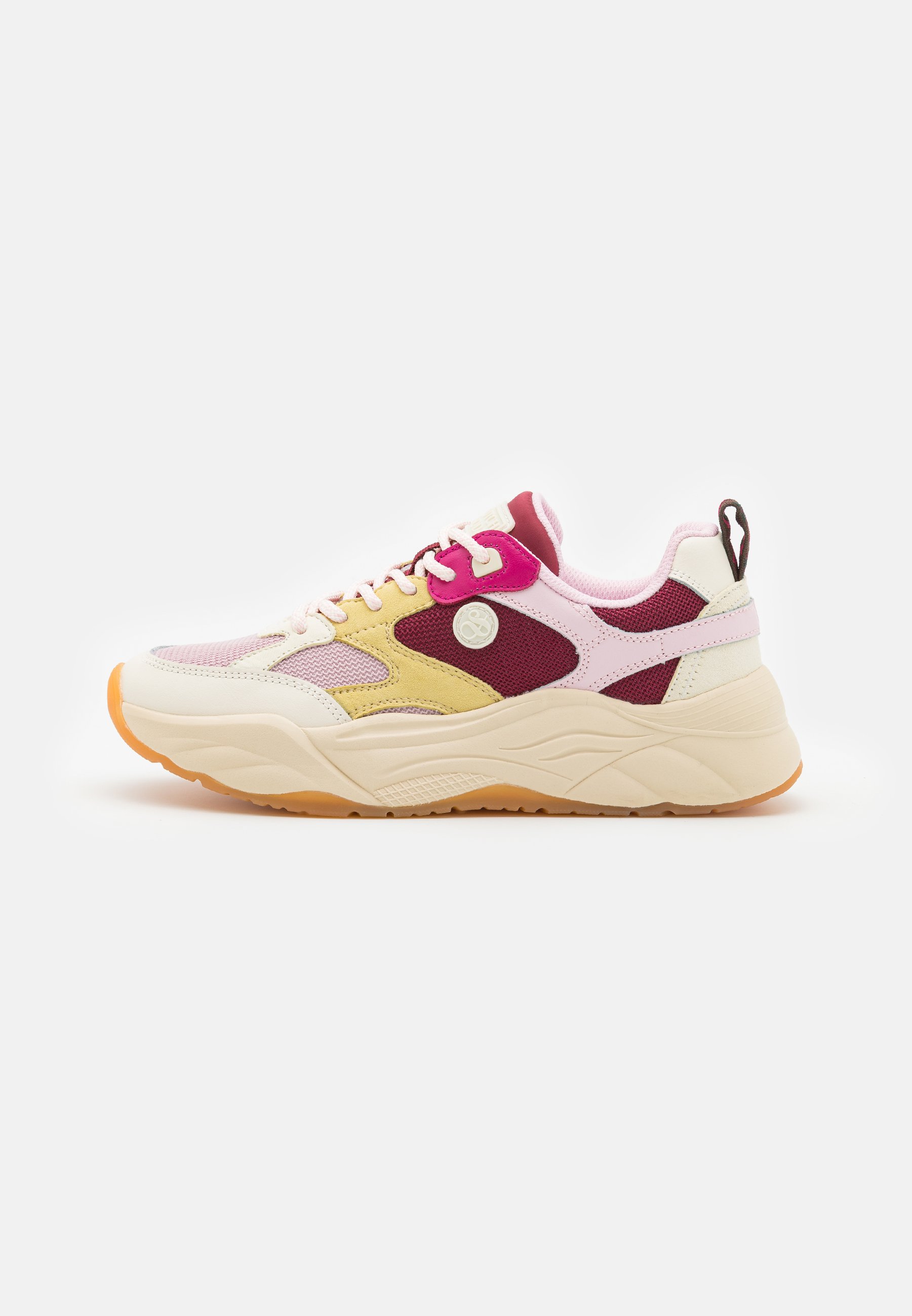 Scotch & Soda CELEST - Trainers - cream/multi-coloured/yellow