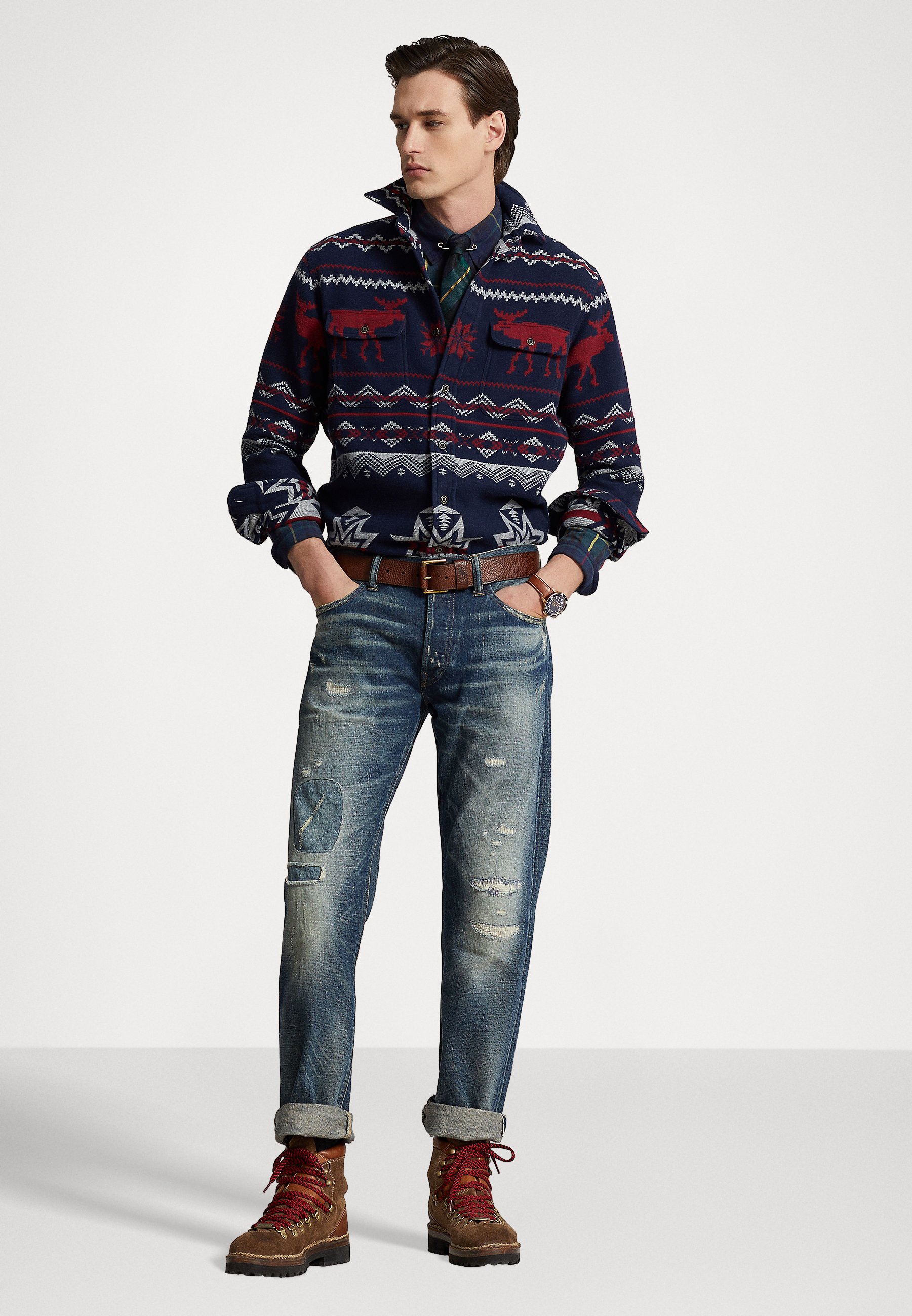 Polo Ralph Lauren LONG SLEEVE - Shirt - dark blue