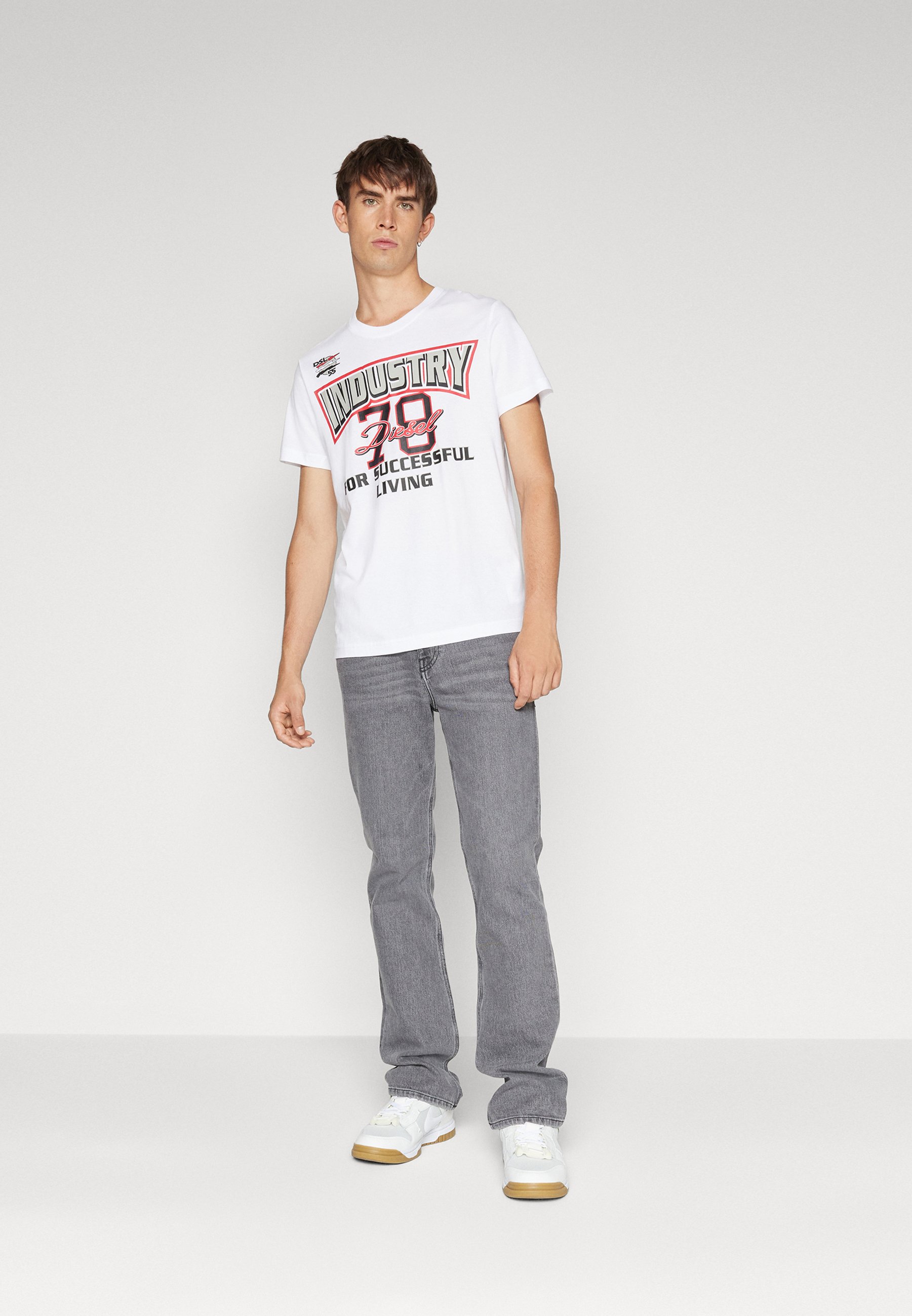 Diesel DIEGOR UNISEX - Print T-shirt - white