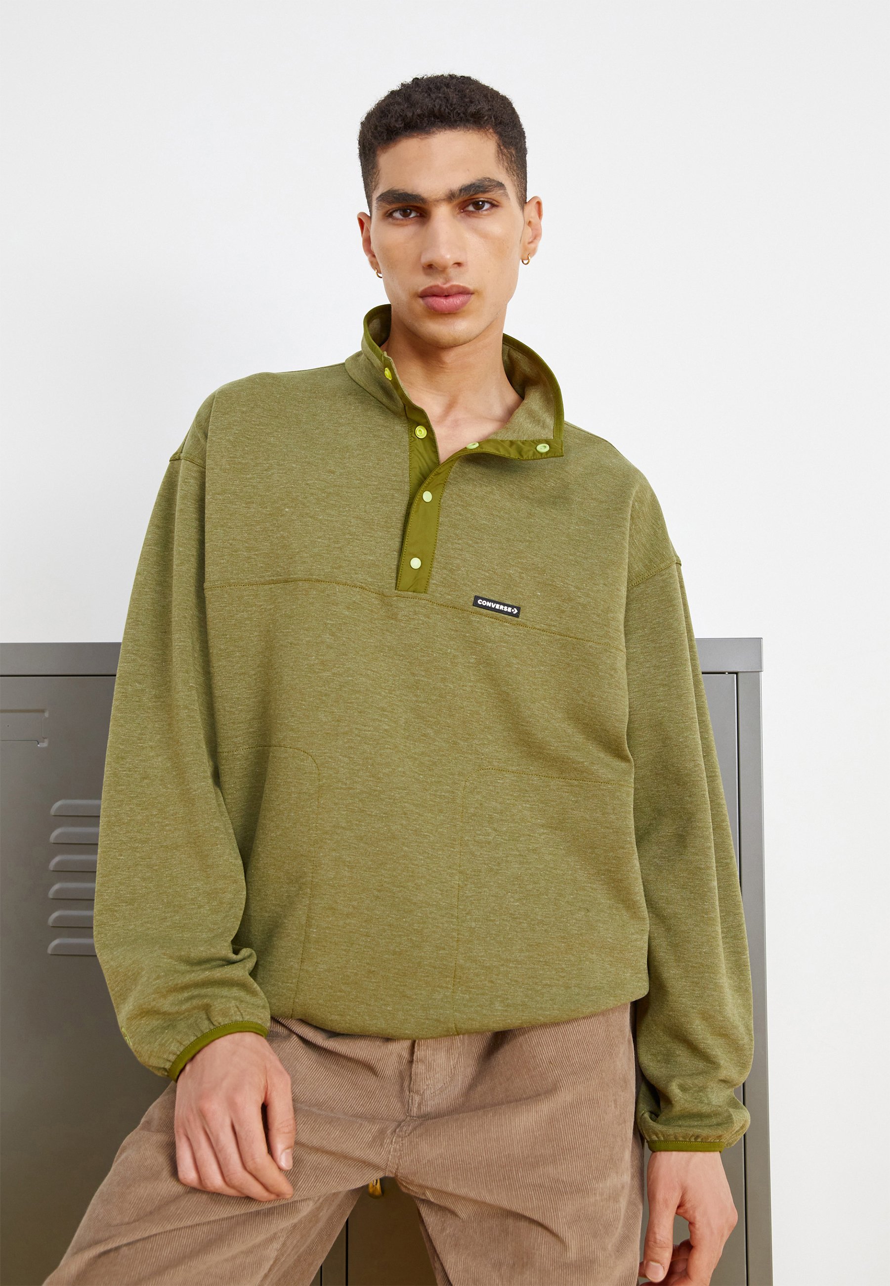 Converse TRANSITIONAL POPOVER - Long sleeved top - trolled/khaki