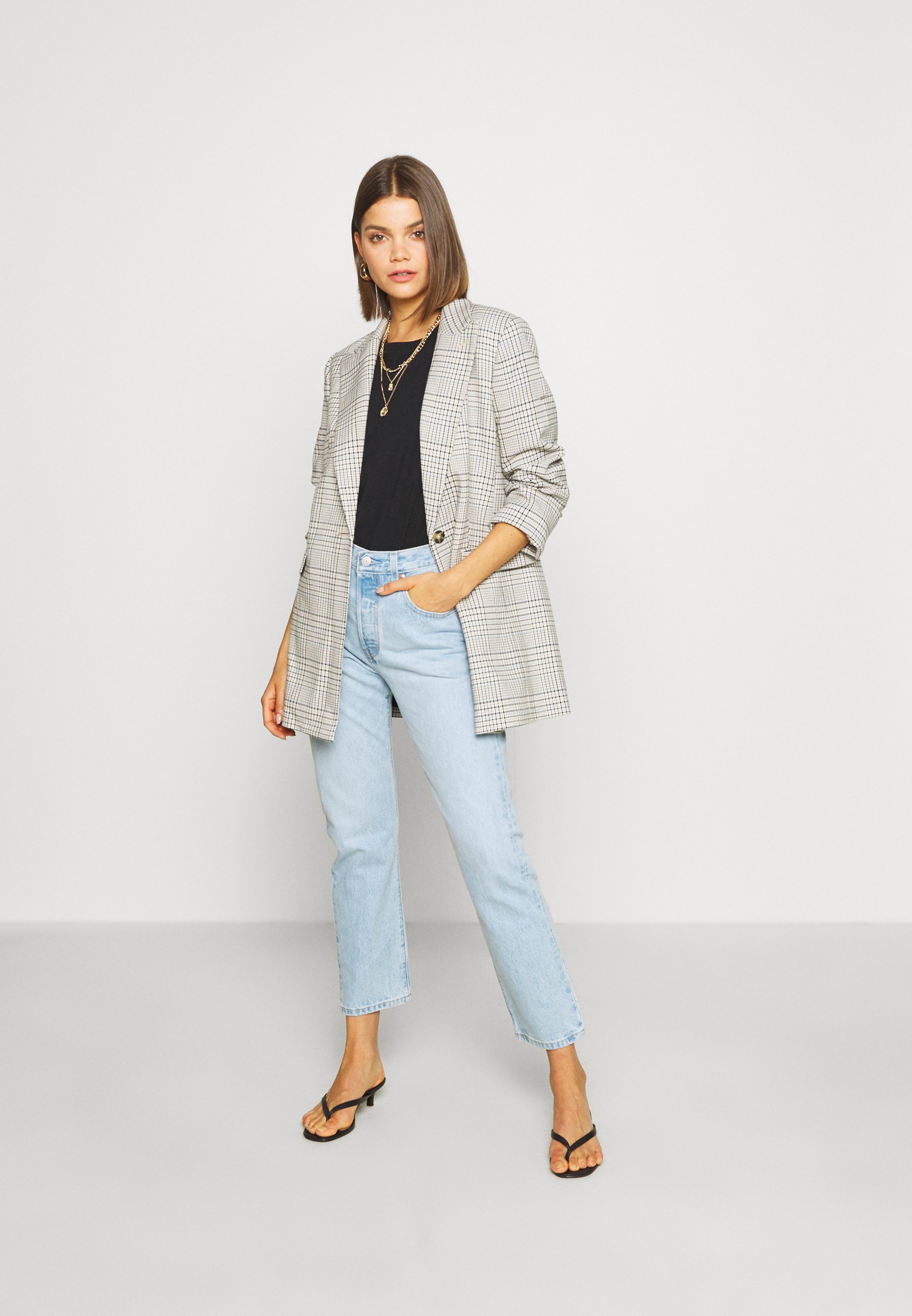 Levi's® 501® CROP - Straight leg jeans - light blue denim/light-blue denim