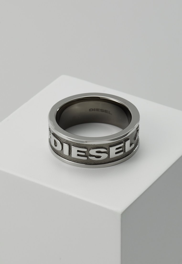 Diesel STEEL - Ring - grau/silberfarben/grey