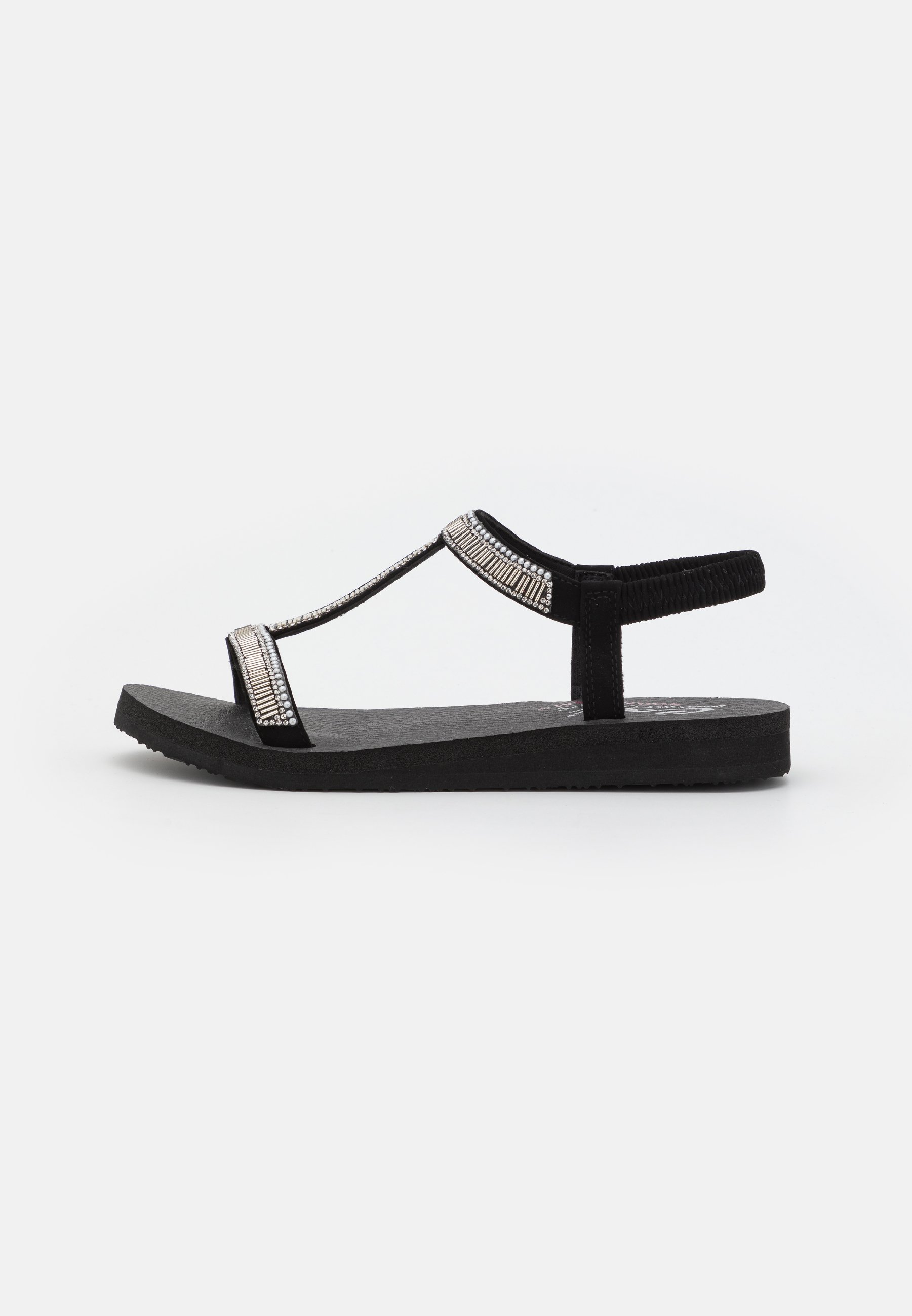 Skechers MEDITATION - Sandals - black mitobuck/black