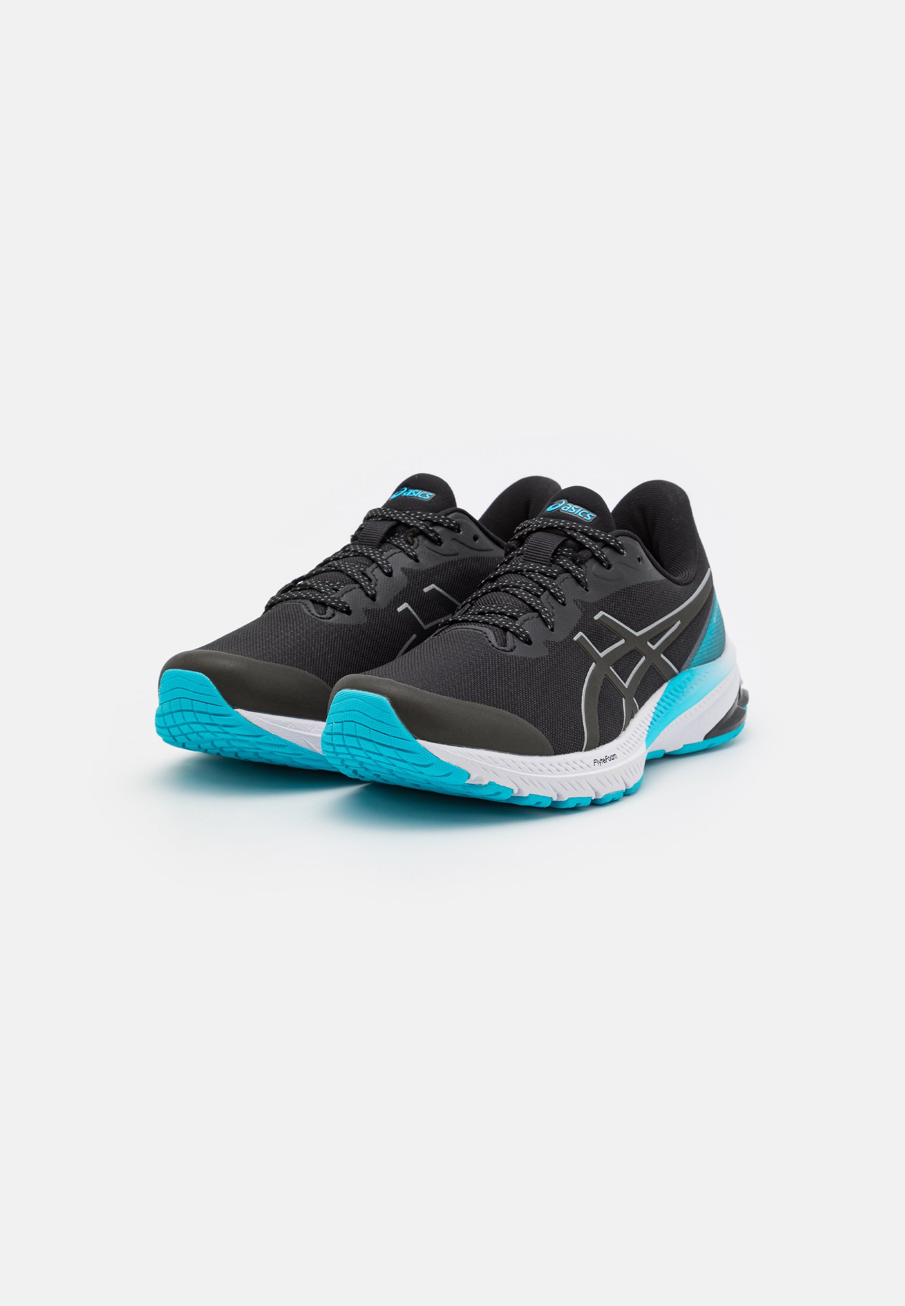 ASICS GT 1000 12 LITE SHOW - Stabilty running shoes - black/pure silver/black