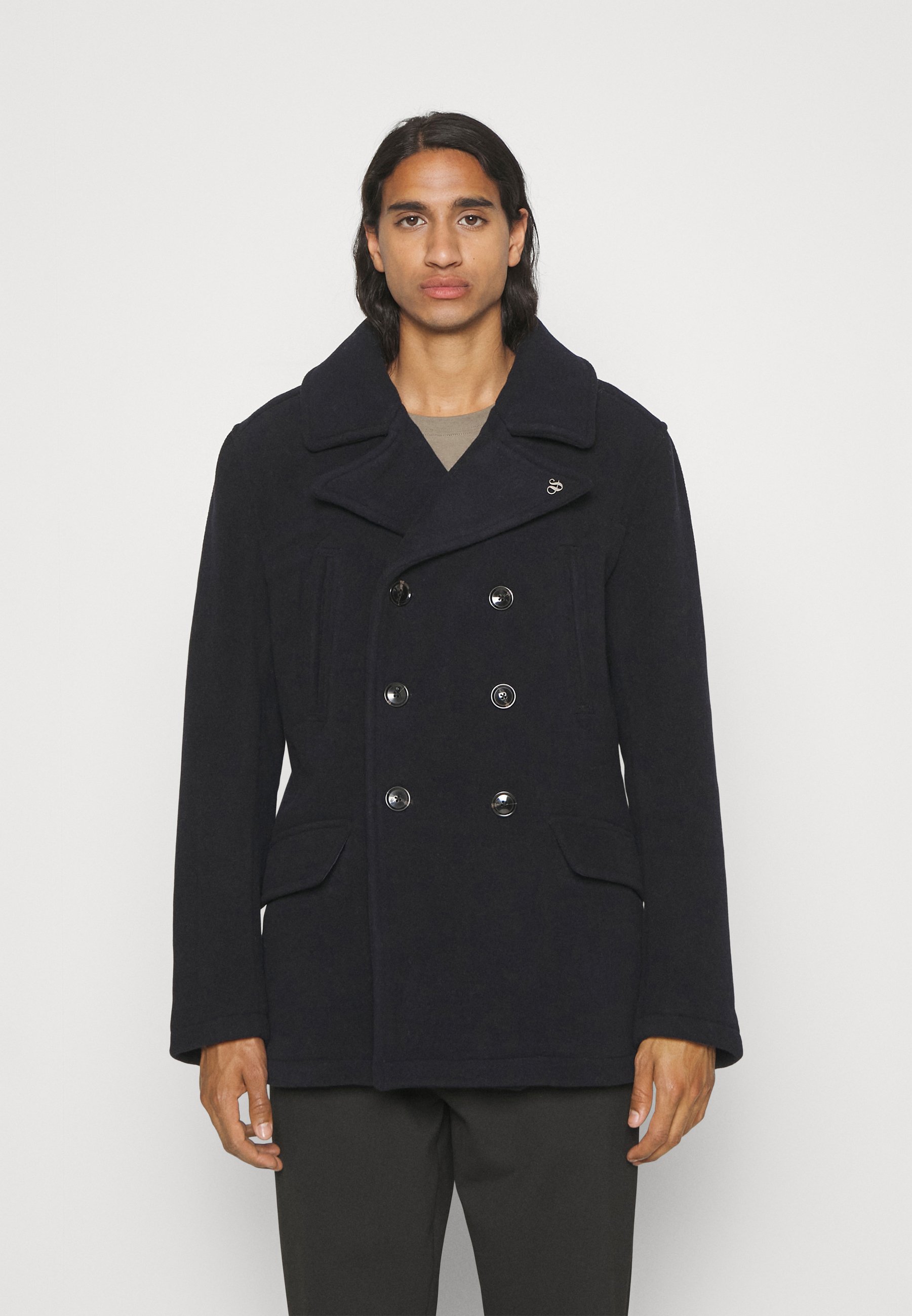 Scotch & Soda PEACOAT - Short coat - night/dark blue