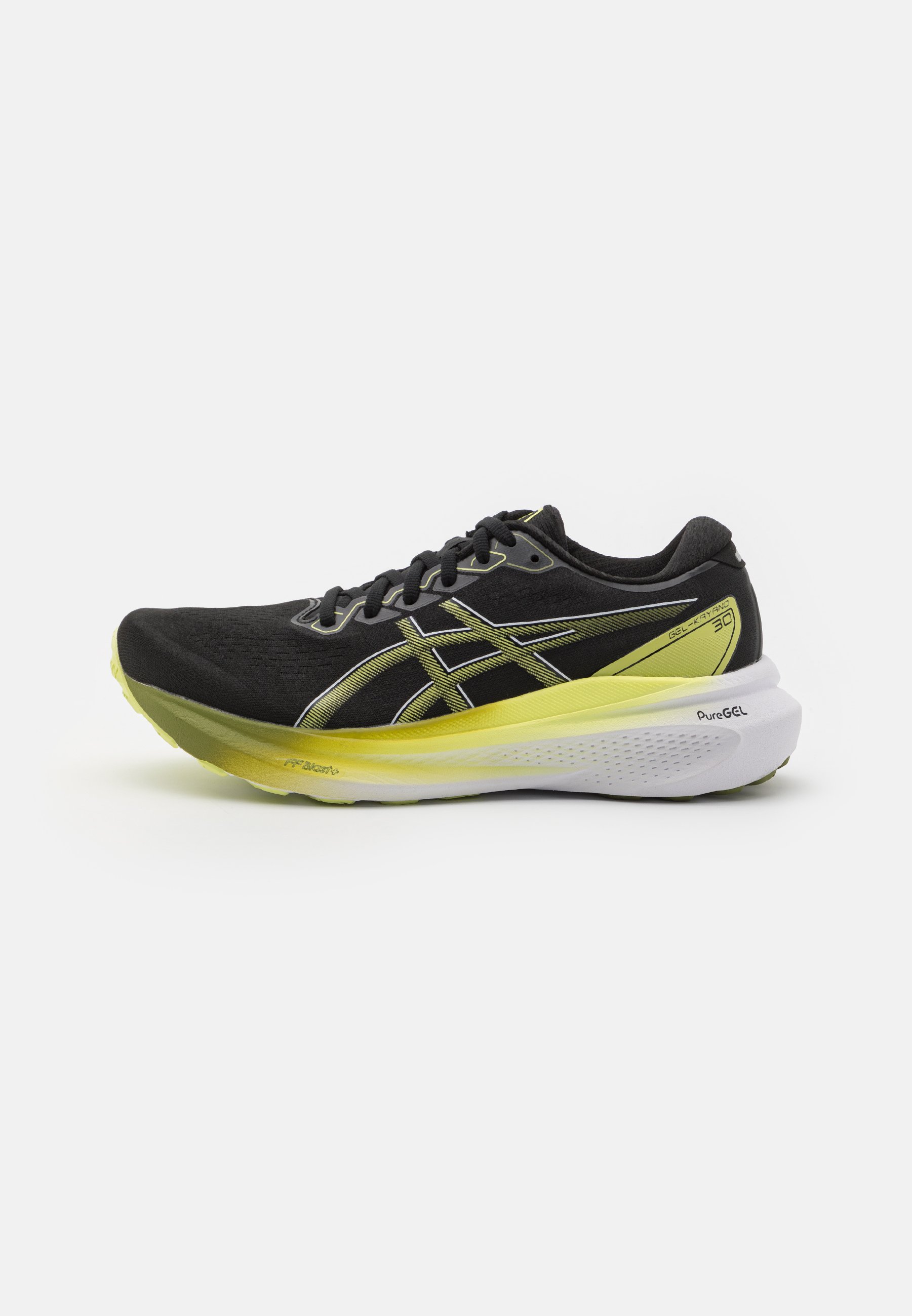 ASICS GEL-KAYANO 30 - Stabilty running shoes - black/glow yellow/black