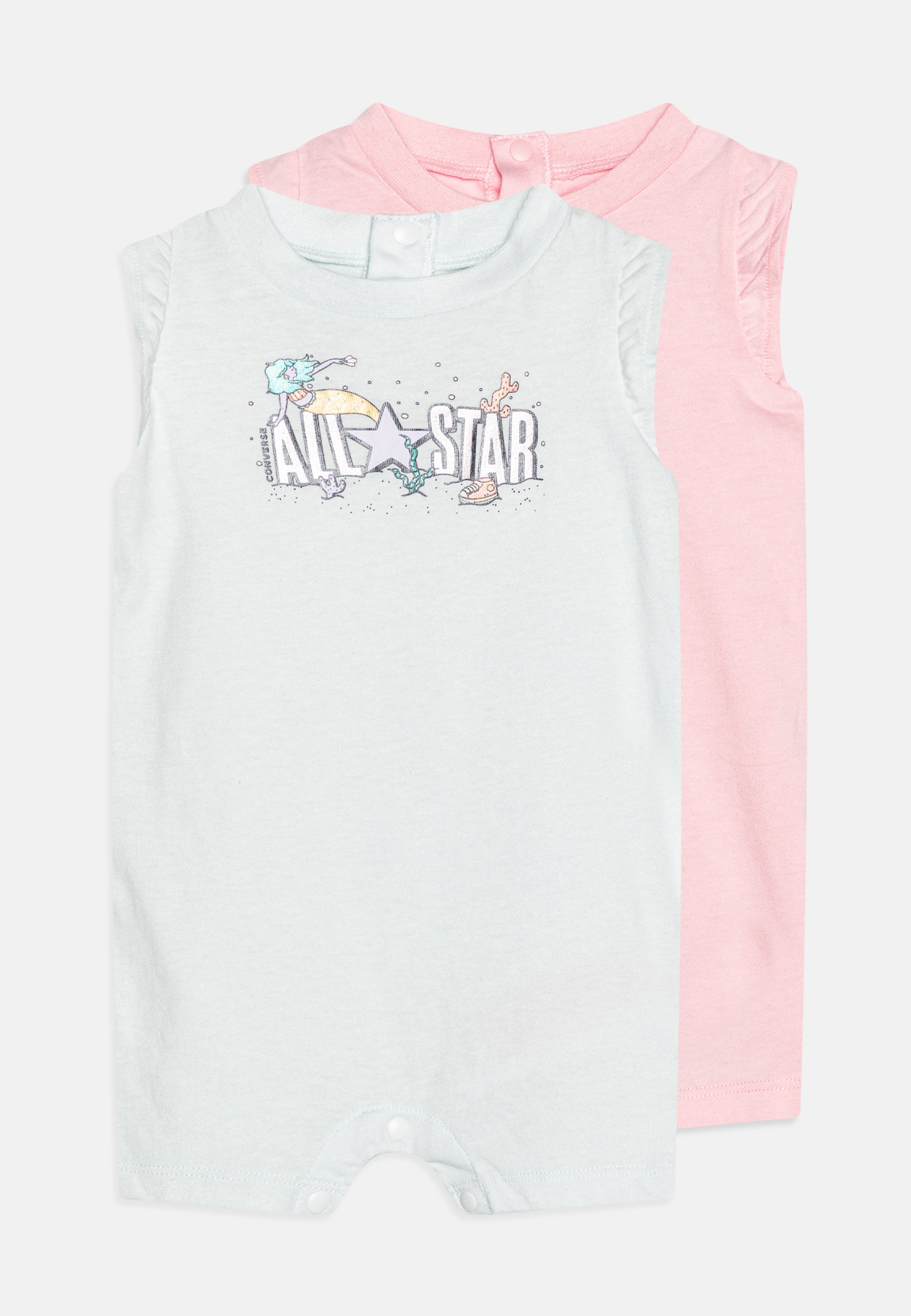 Converse GRAPHIC ROMPER 2 PACK - Jumpsuit - aqua mist/turquoise