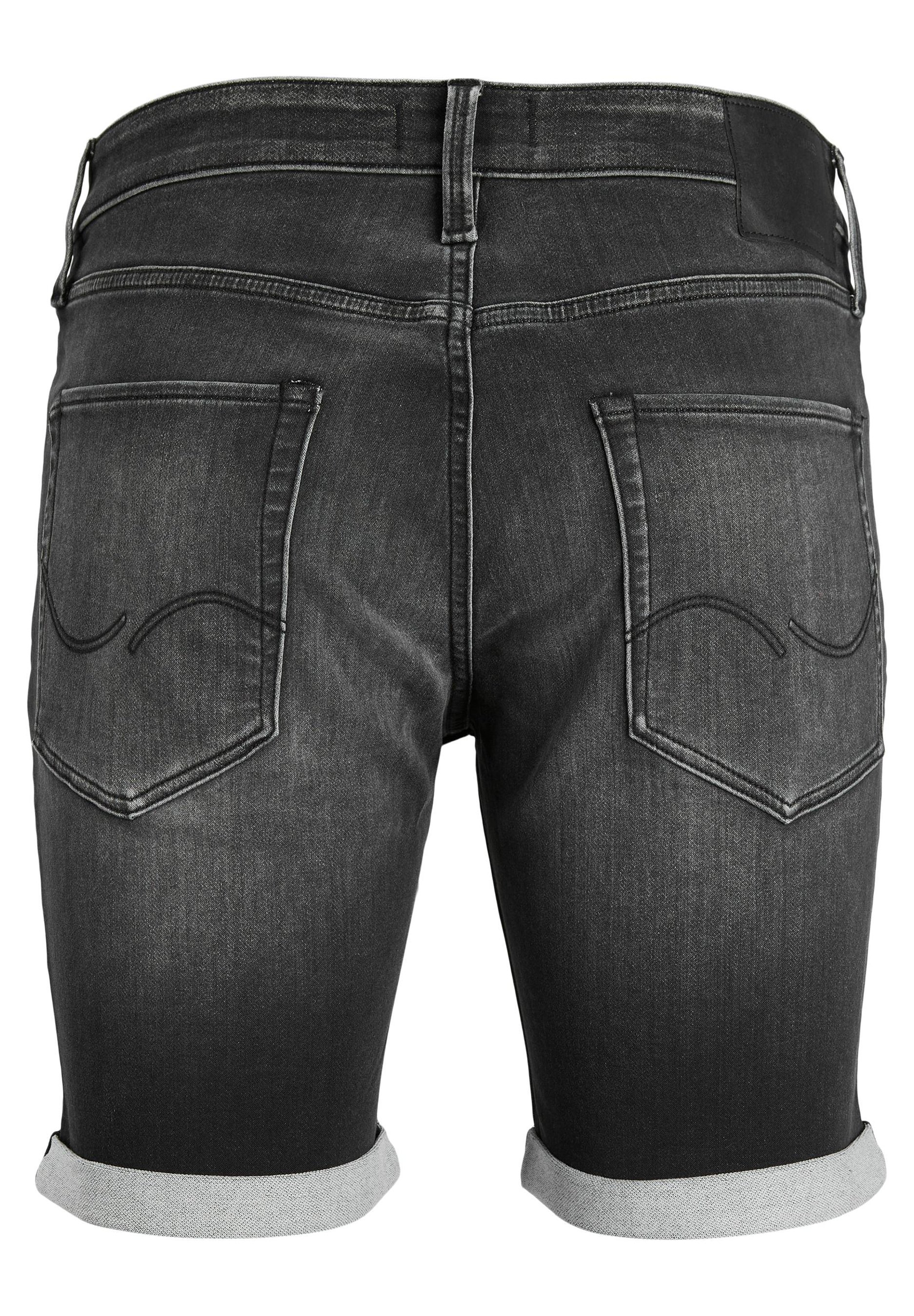 Jack &Jones JIRICK  JICON I K SN - Denim shorts - black denim ge/black denim