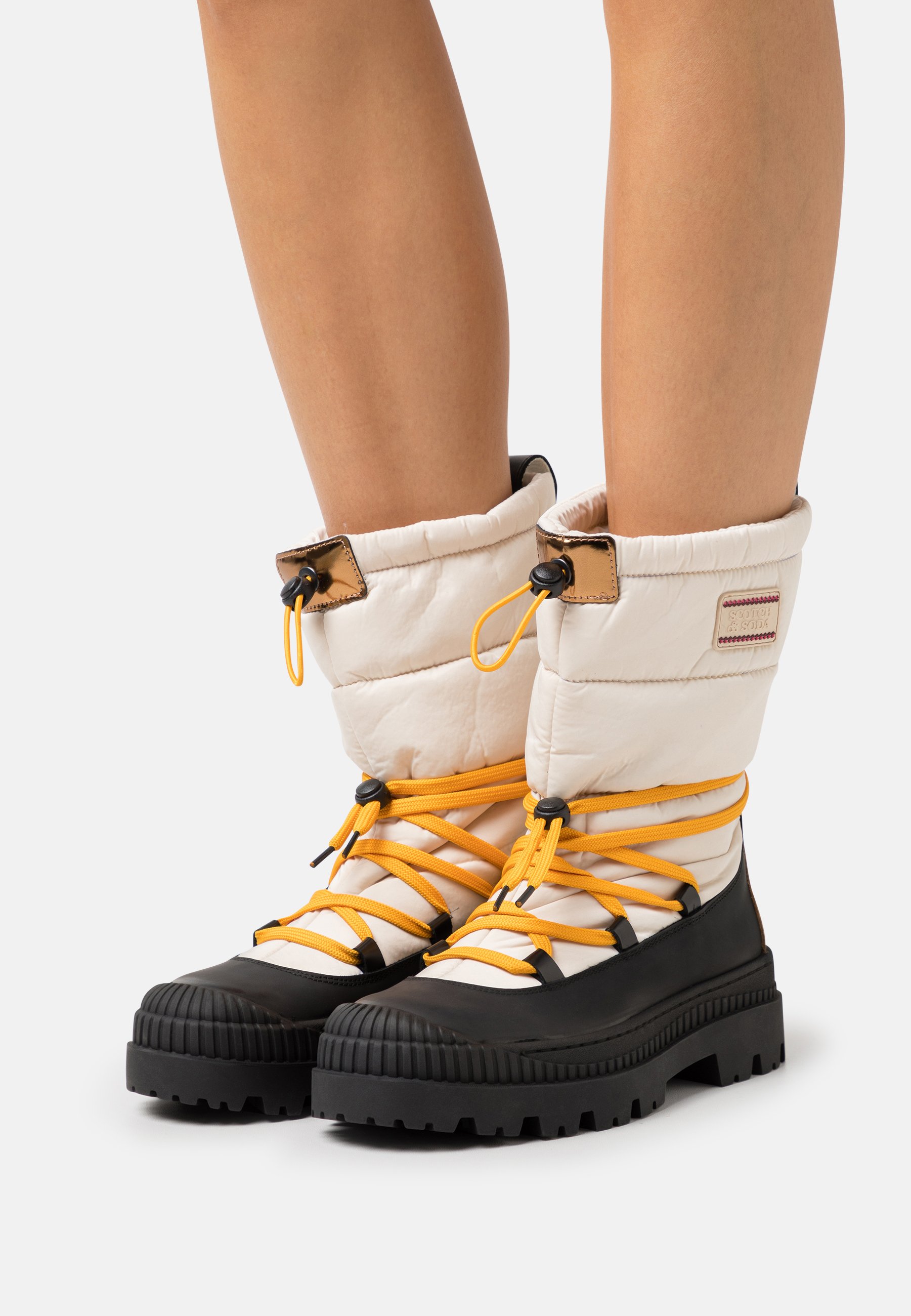 Scotch & Soda CONNI - Classic ankle boots - cream/multi-coloured/white