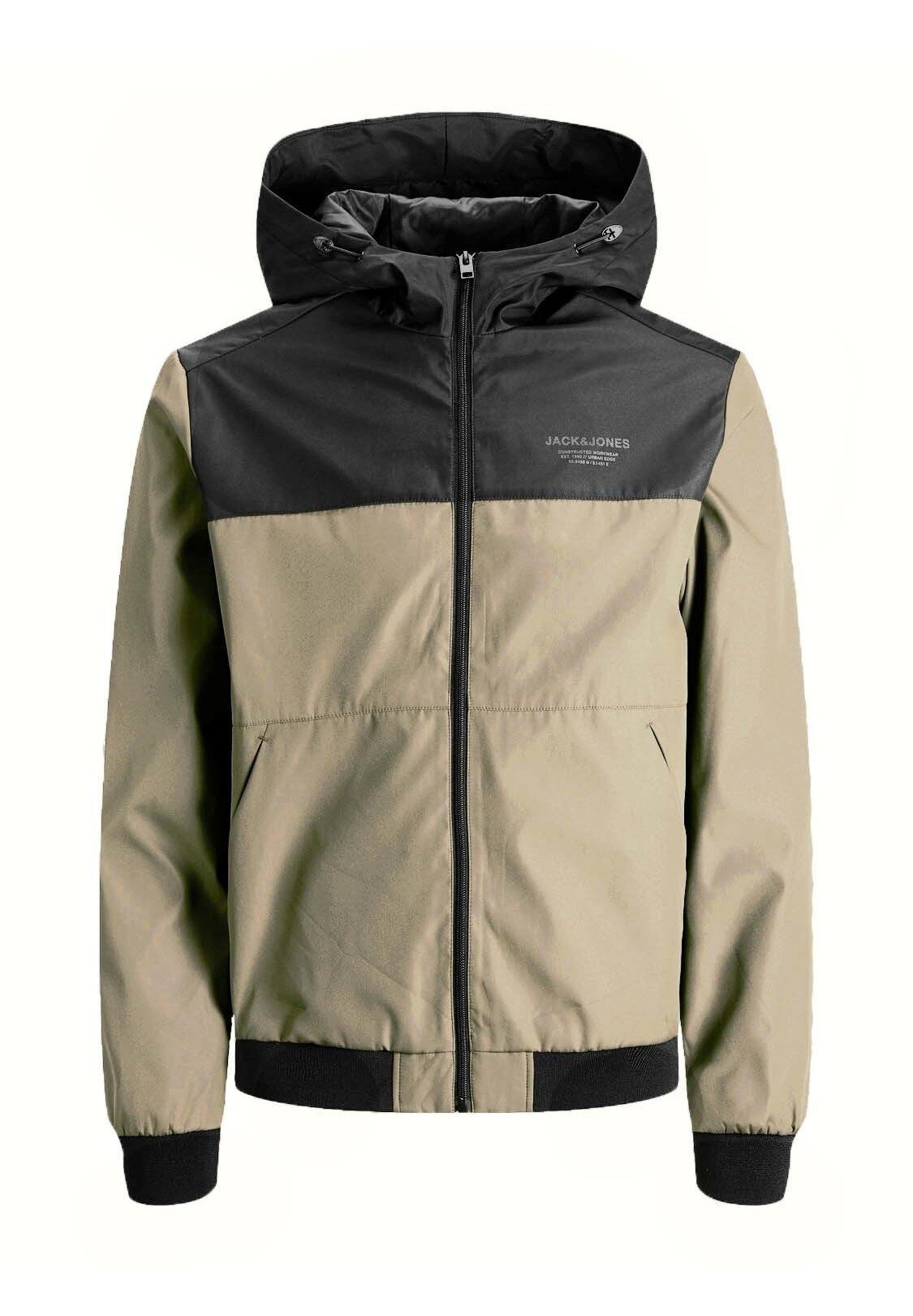 Jack &Jones HOOD NOOS - Summer jacket - crockery detail blocking/beige