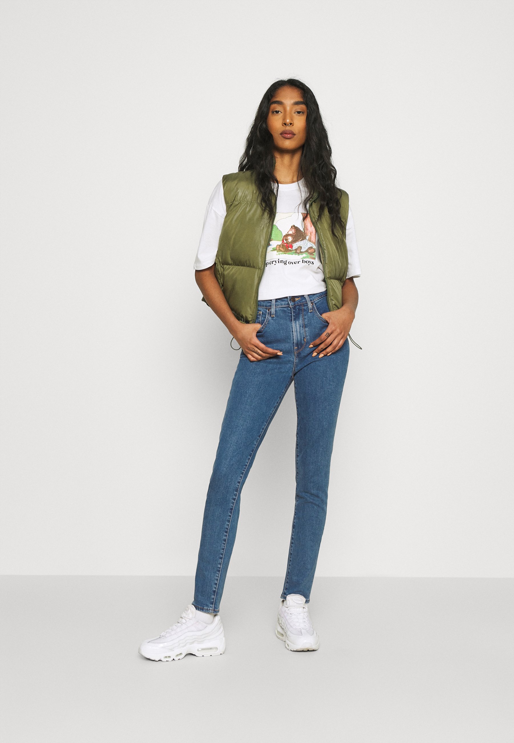 Levi's® 721™ HIGH RISE SKINNY - Jeans Skinny Fit - bogota heart/dark-blue denim