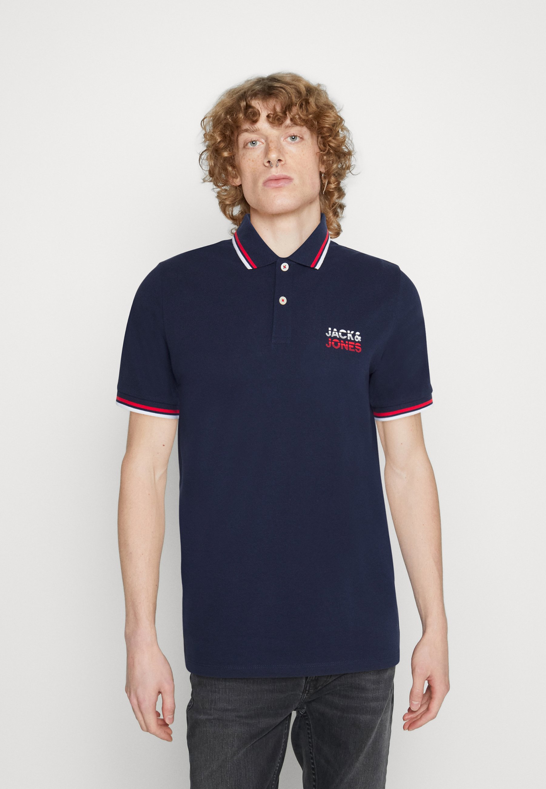 Jack &Jones JJATLAS - Polo shirt - navy blazer/dark blue