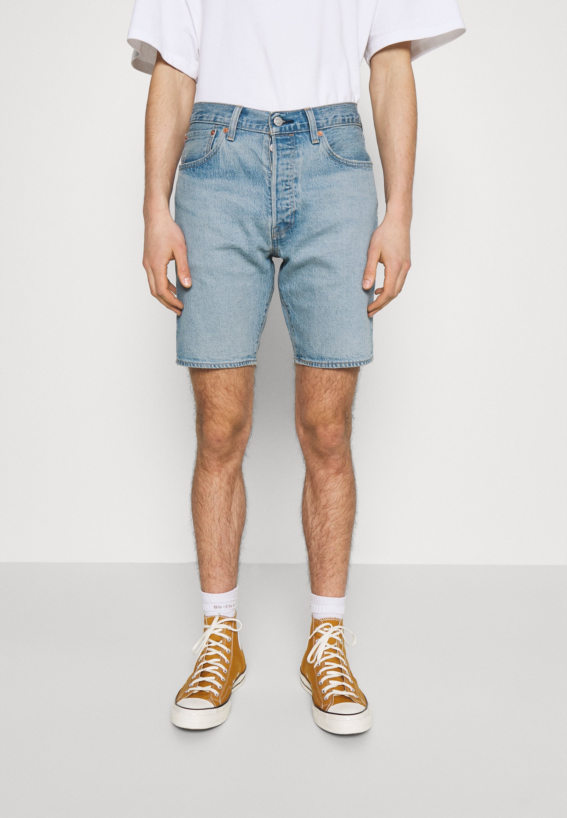 Levi's® 501® ORIGINAL - Denim shorts - light-blue denim