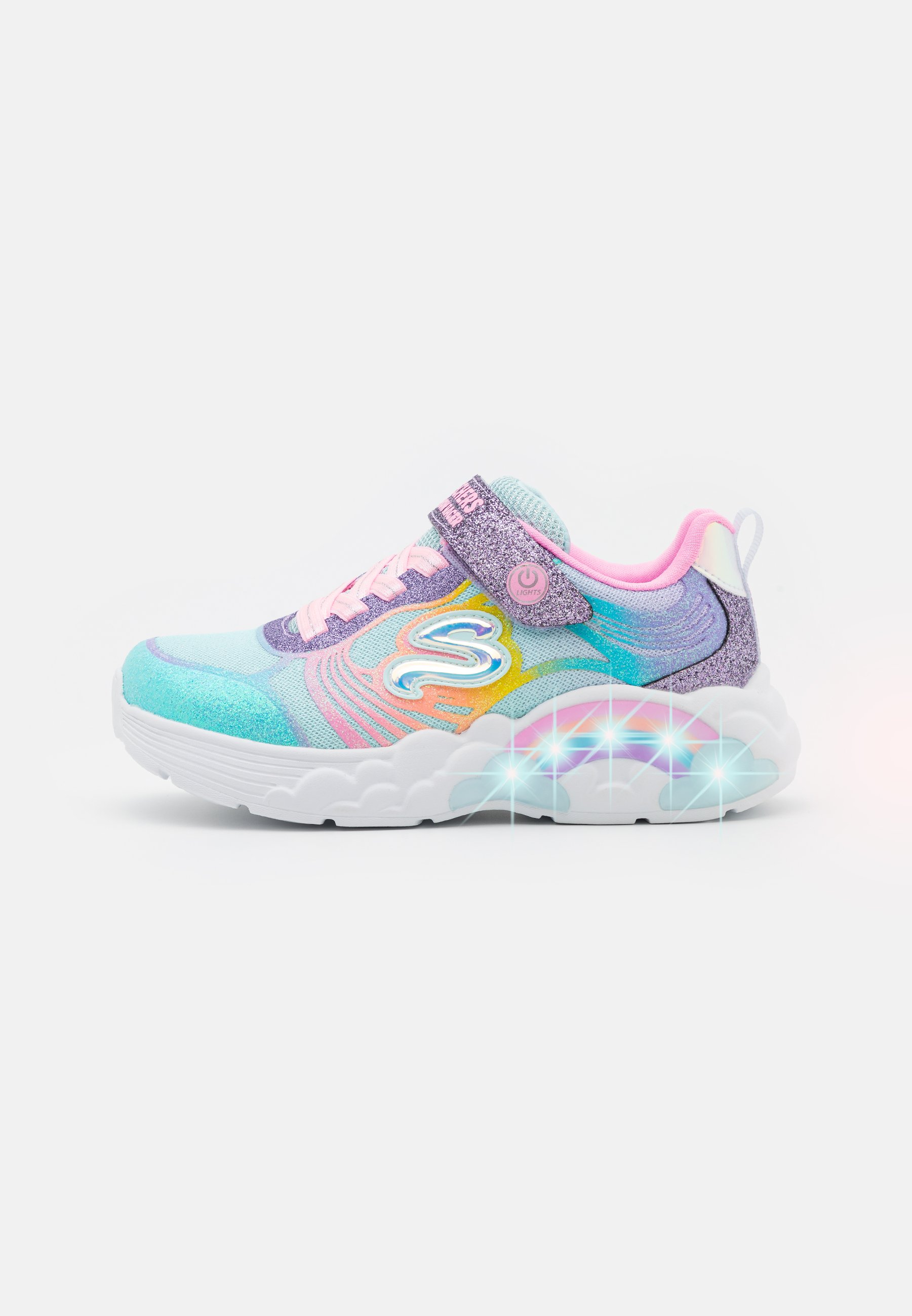 Skechers RAINBOW RACER - Trainers - multi-coloured sparkle/multi-coloured/multi-coloured