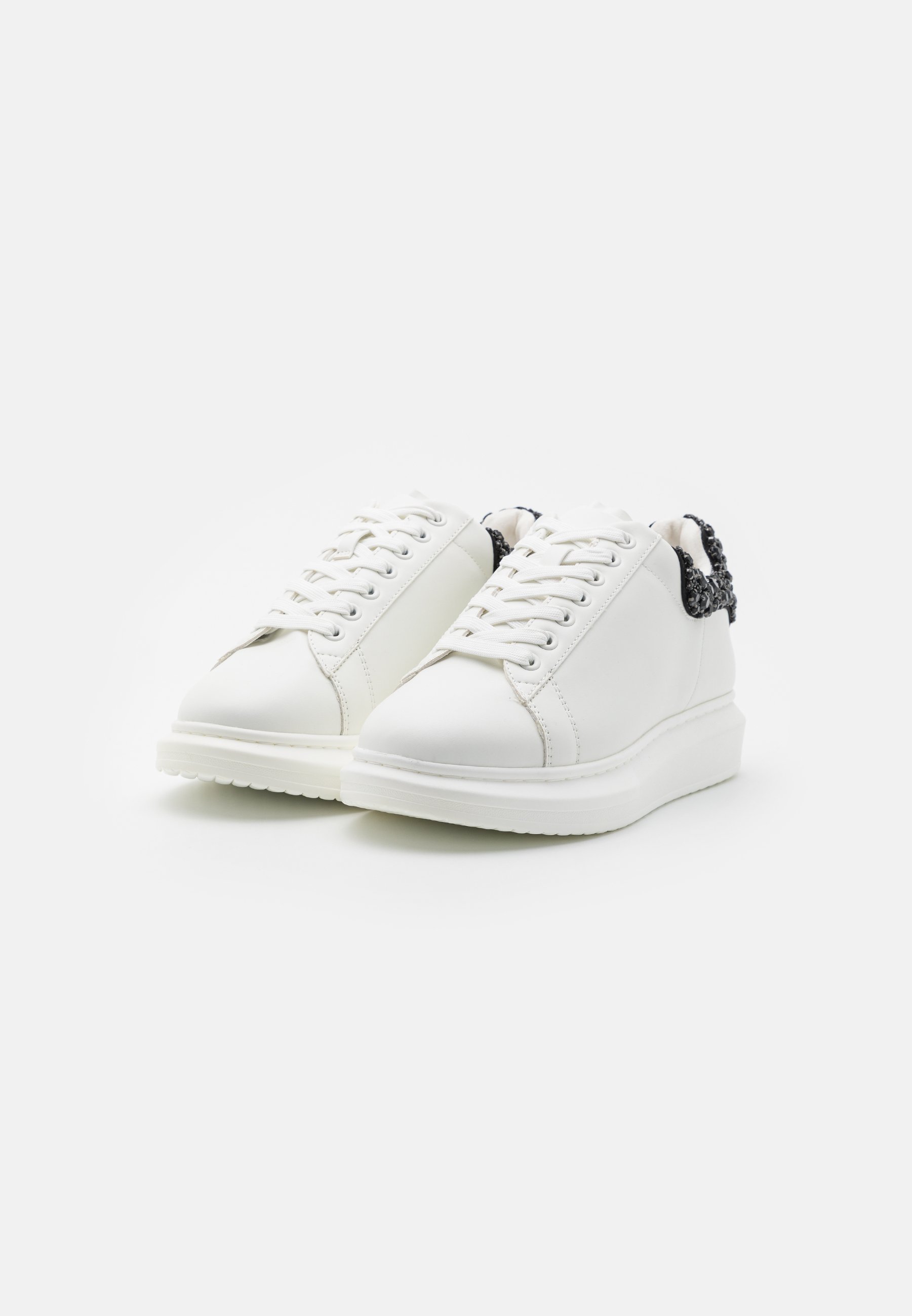 Steve Madden FROSTING - Trainers - white/black/white