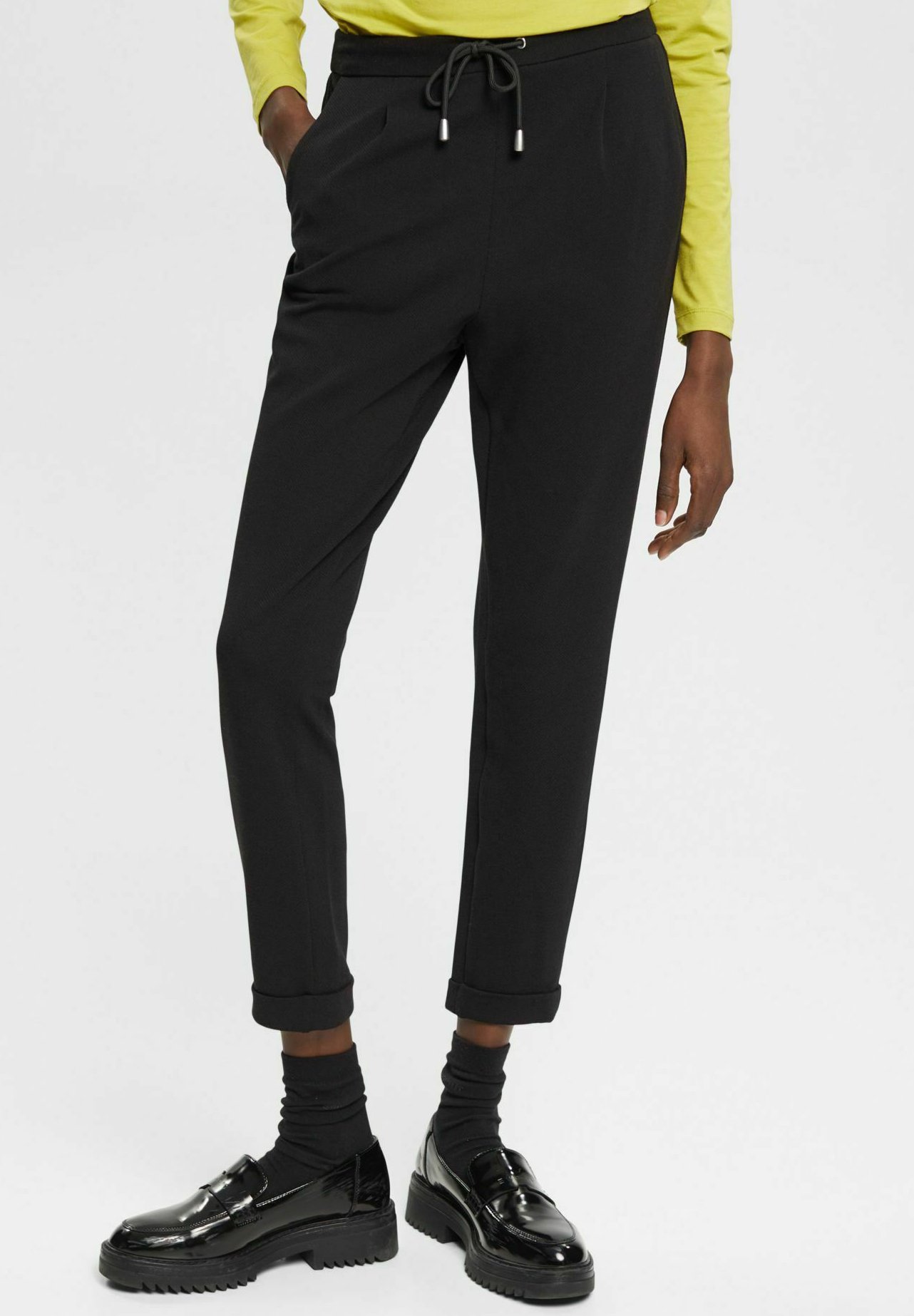 Esprit IN GRIFFIGER QUALITÄT - Trousers - black