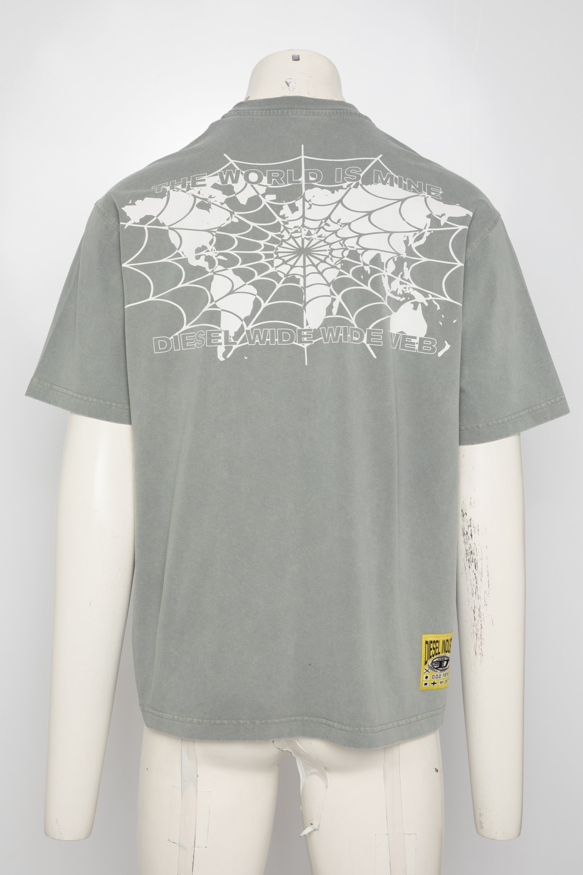 Diesel T-WASH-L5 UNISEX - Print T-shirt - grey